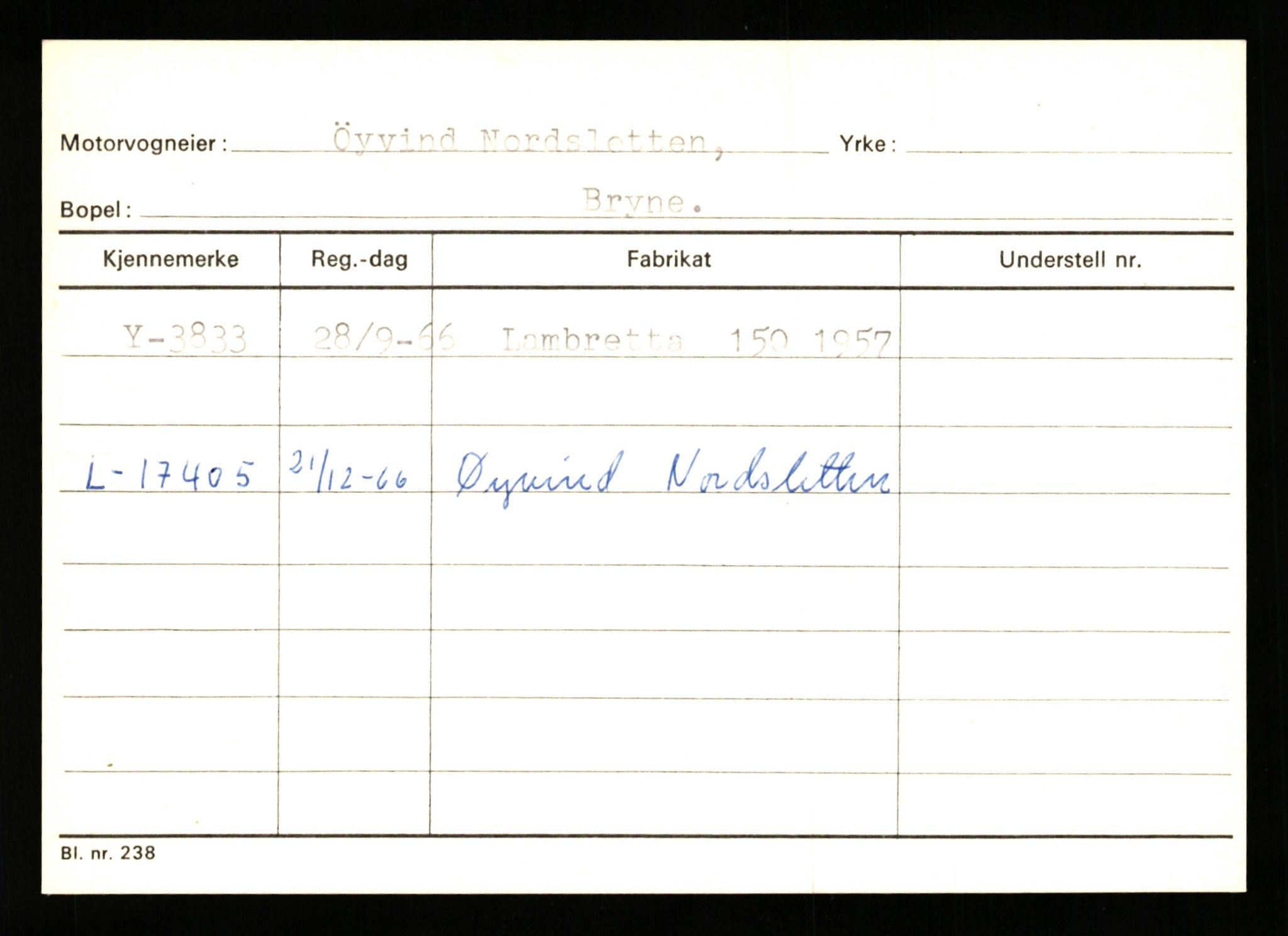 Stavanger trafikkstasjon, AV/SAST-A-101942/0/G/L0001: Registreringsnummer: 0 - 5782, 1930-1971, p. 2407