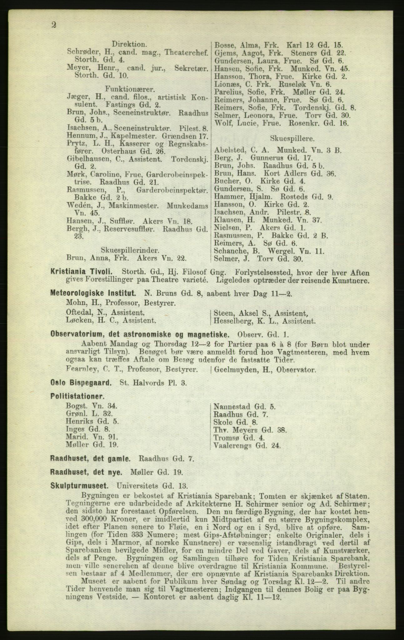 Kristiania/Oslo adressebok, PUBL/-, 1882, p. 2