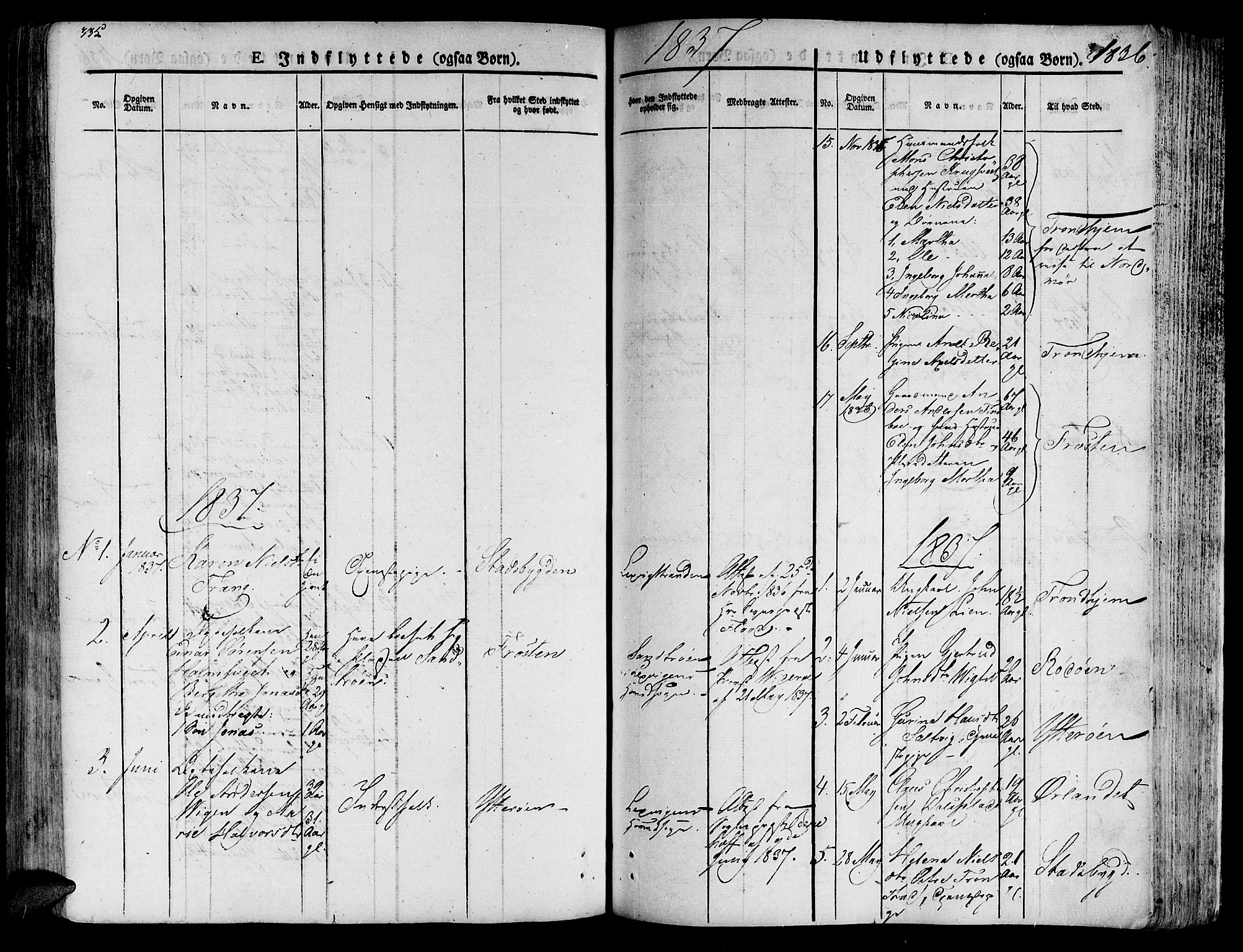 Ministerialprotokoller, klokkerbøker og fødselsregistre - Nord-Trøndelag, SAT/A-1458/701/L0006: Parish register (official) no. 701A06, 1825-1841, p. 335