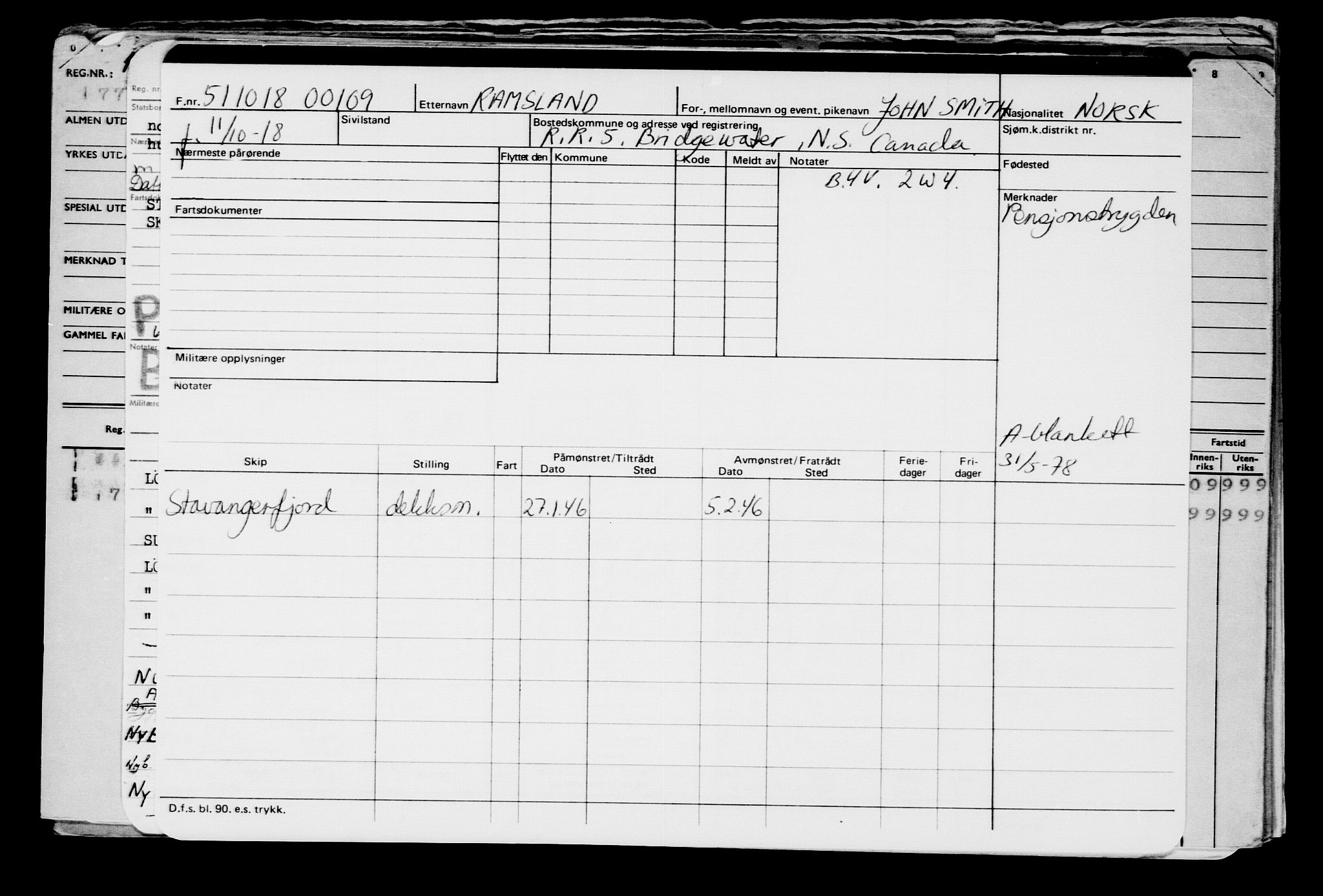 Direktoratet for sjømenn, AV/RA-S-3545/G/Gb/L0163: Hovedkort, 1918, p. 256