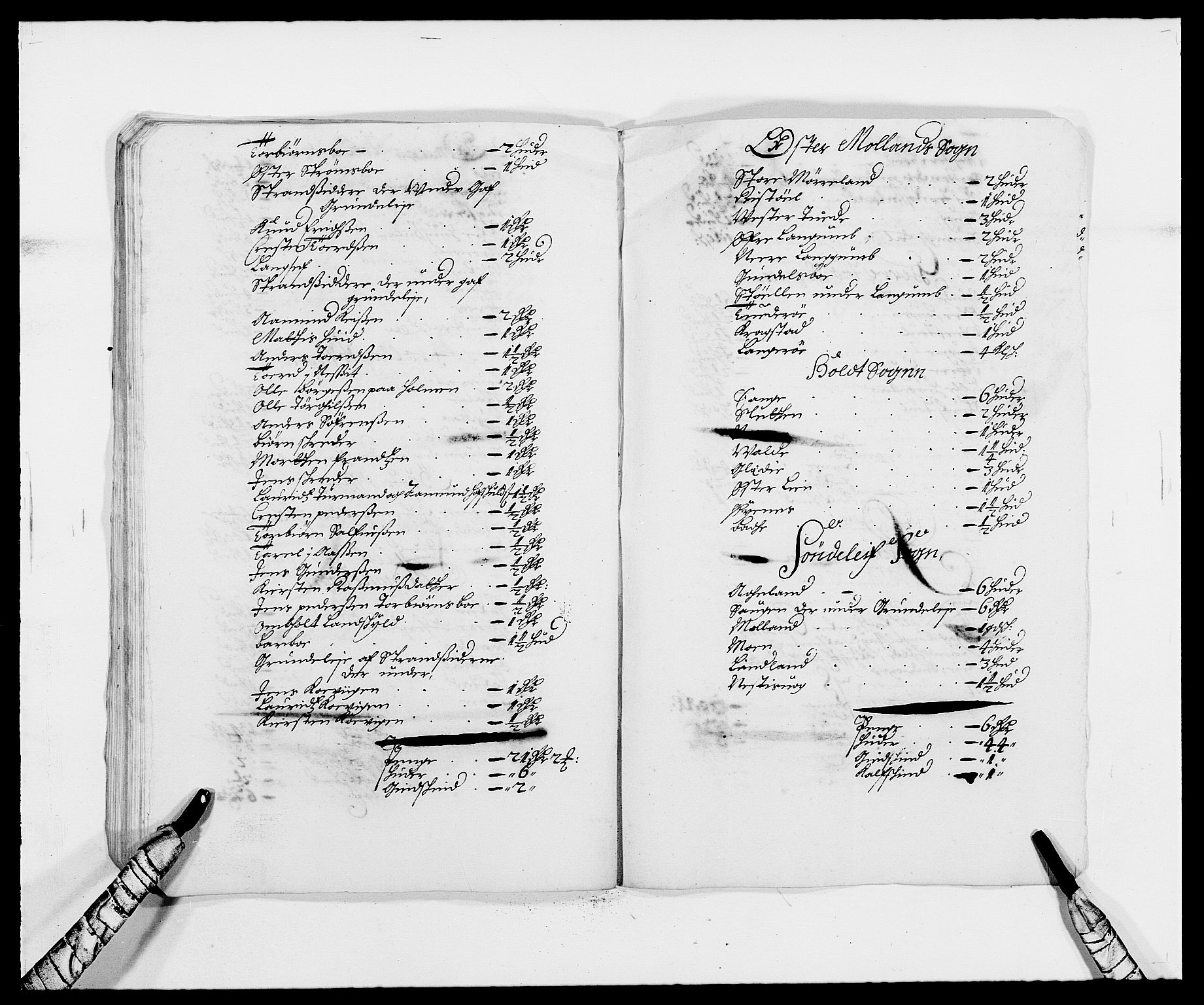 Rentekammeret inntil 1814, Reviderte regnskaper, Fogderegnskap, AV/RA-EA-4092/R39/L2303: Fogderegnskap Nedenes, 1679, p. 45