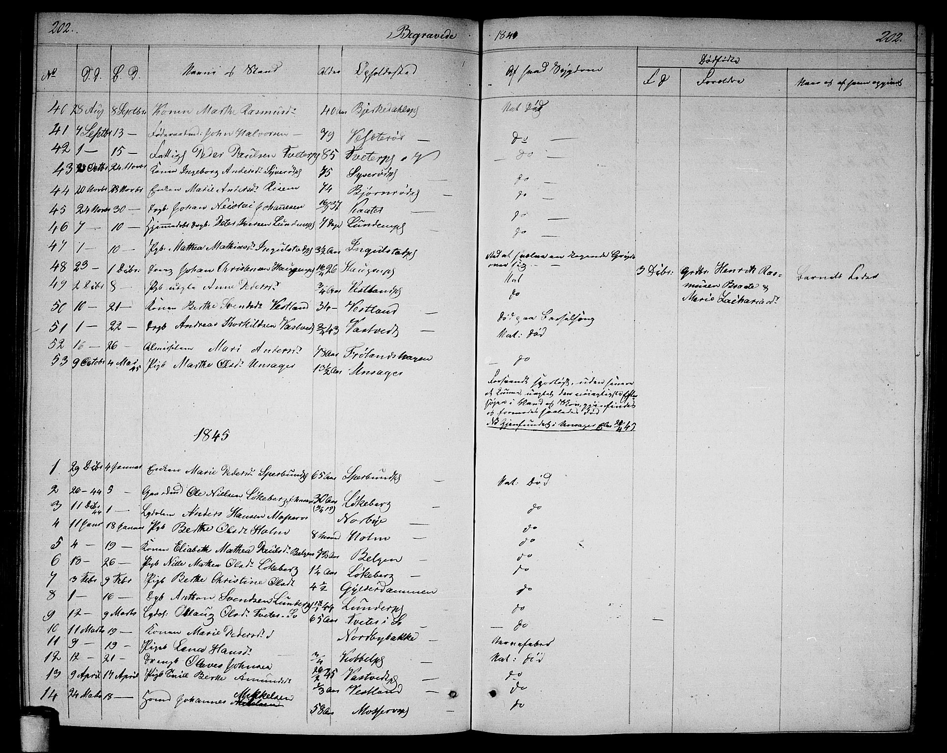 Våler prestekontor Kirkebøker, SAO/A-11083/G/Ga/L0002: Parish register (copy) no. I 2, 1839-1860, p. 202