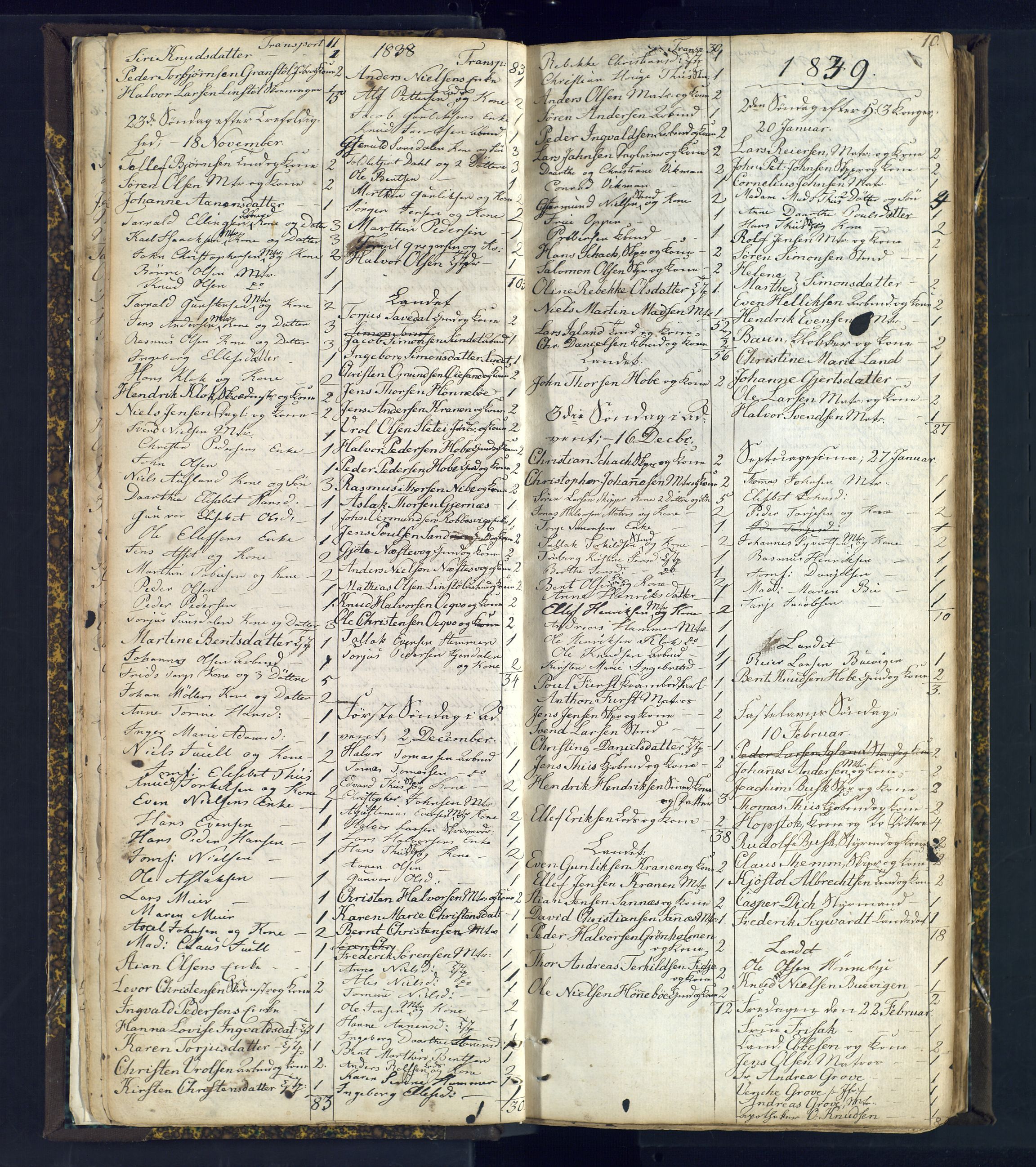 Risør sokneprestkontor, AV/SAK-1111-0035/F/Fc/L0003: Communicants register no. C 3, 1836-1872, p. 10