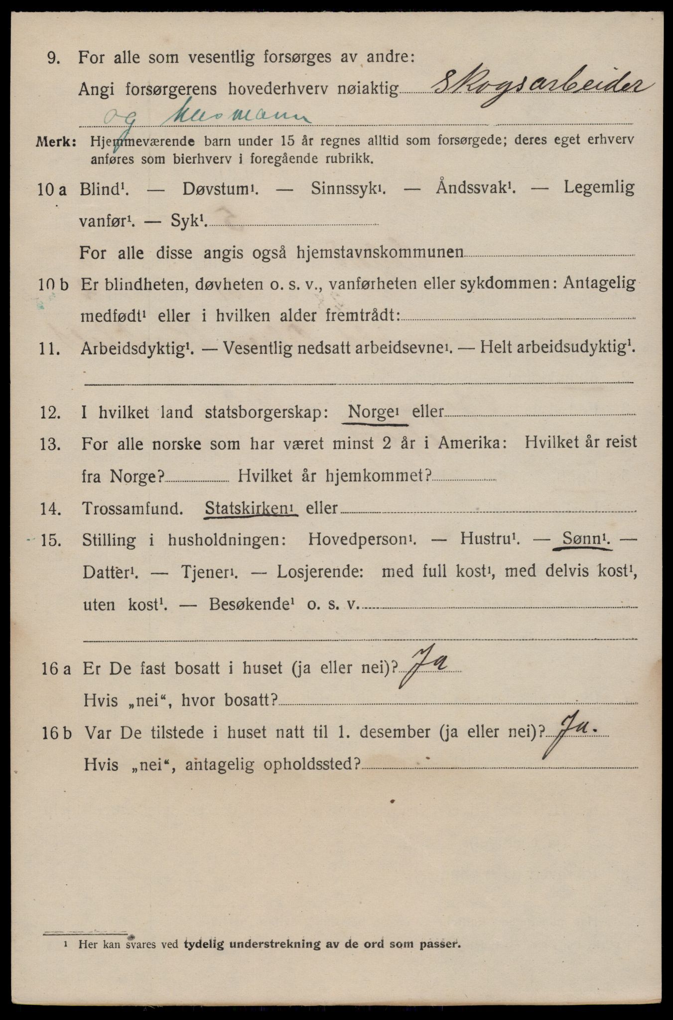 SAKO, 1920 census for Seljord, 1920, p. 4193