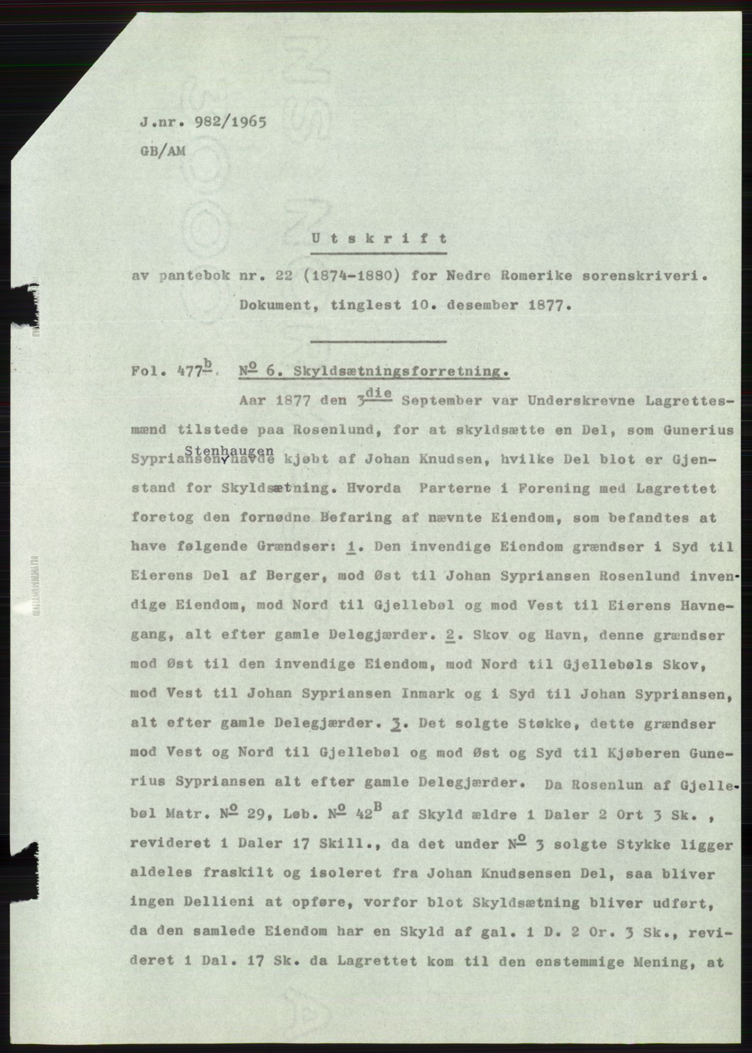 Statsarkivet i Oslo, AV/SAO-A-10621/Z/Zd/L0022: Avskrifter, j.nr 906-2135/1965, 1965, p. 56