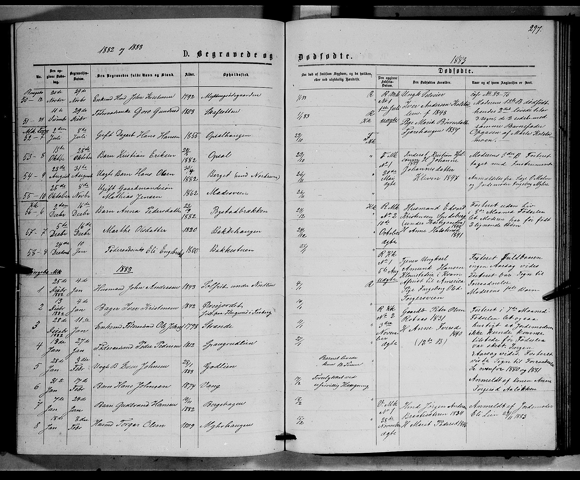 Ringebu prestekontor, SAH/PREST-082/H/Ha/Hab/L0006: Parish register (copy) no. 6, 1880-1898, p. 297