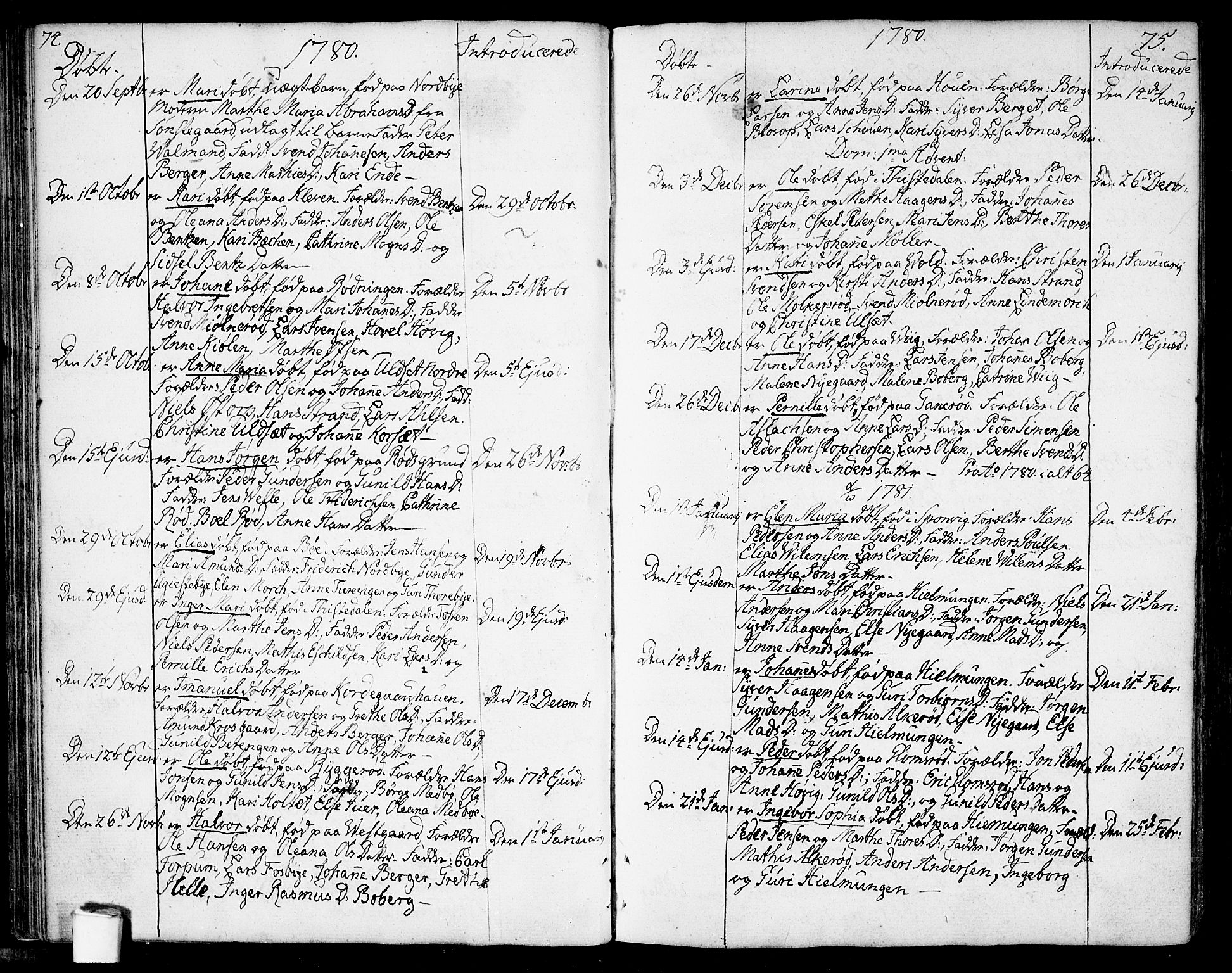 Berg prestekontor Kirkebøker, SAO/A-10902/F/Fa/L0001: Parish register (official) no. I 1, 1770-1814, p. 74-75