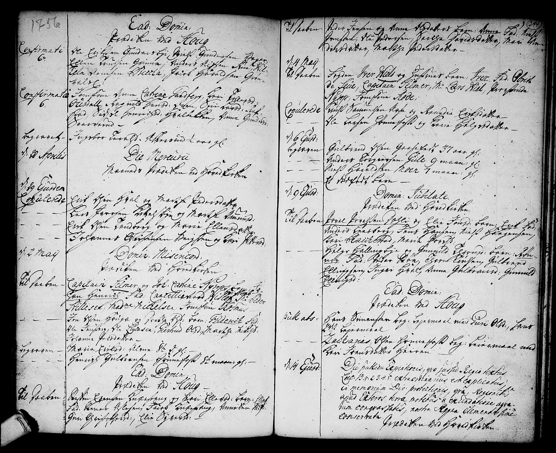 Norderhov kirkebøker, AV/SAKO-A-237/F/Fa/L0003a: Parish register (official) no. 3, 1740-1757, p. 244