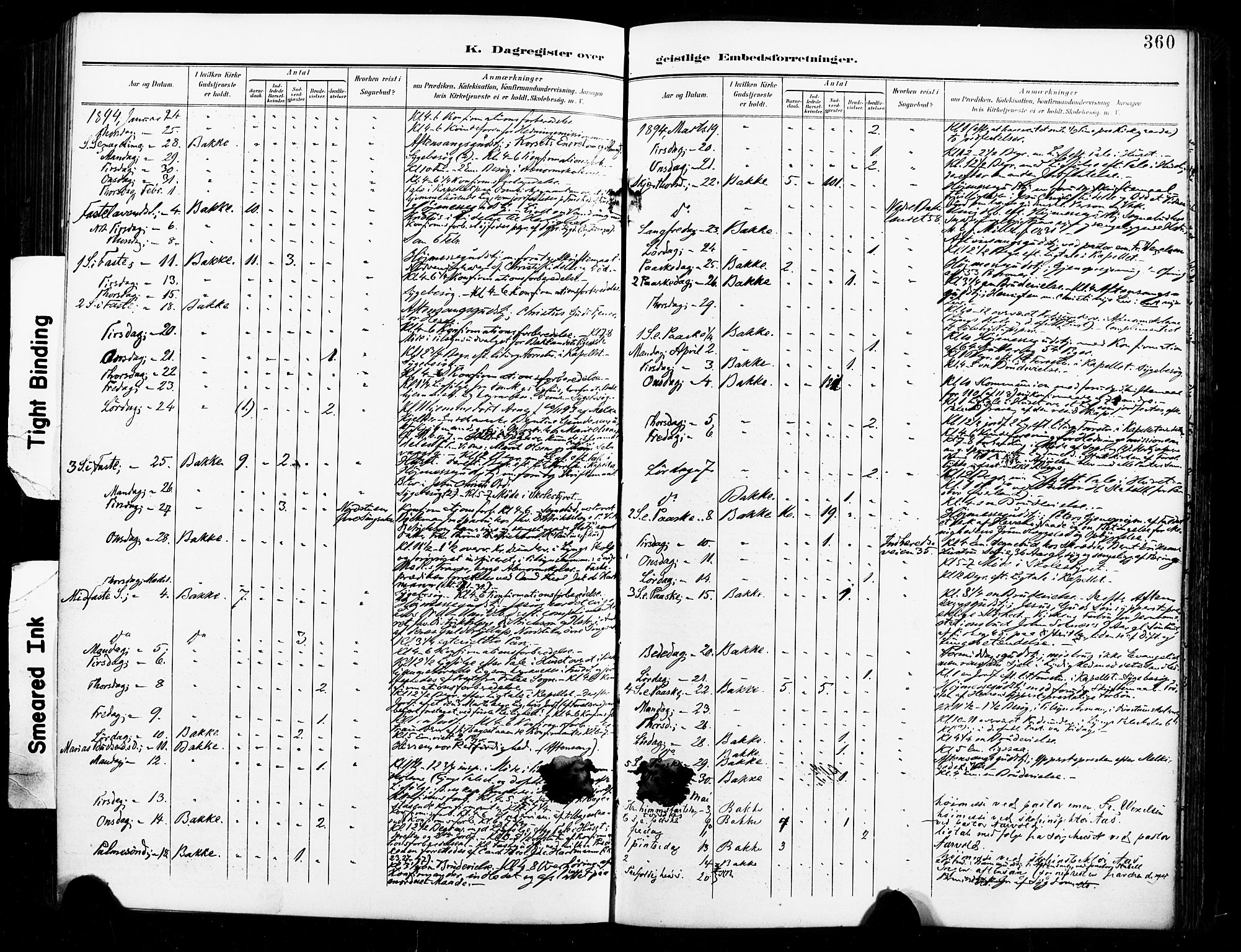 Ministerialprotokoller, klokkerbøker og fødselsregistre - Sør-Trøndelag, AV/SAT-A-1456/604/L0198: Parish register (official) no. 604A19, 1893-1900, p. 360