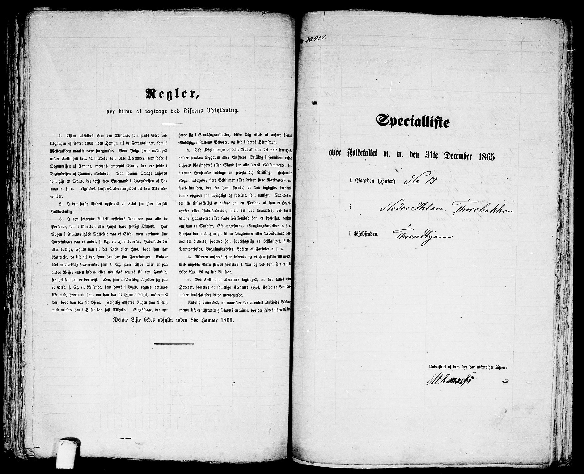 RA, 1865 census for Trondheim, 1865, p. 1941