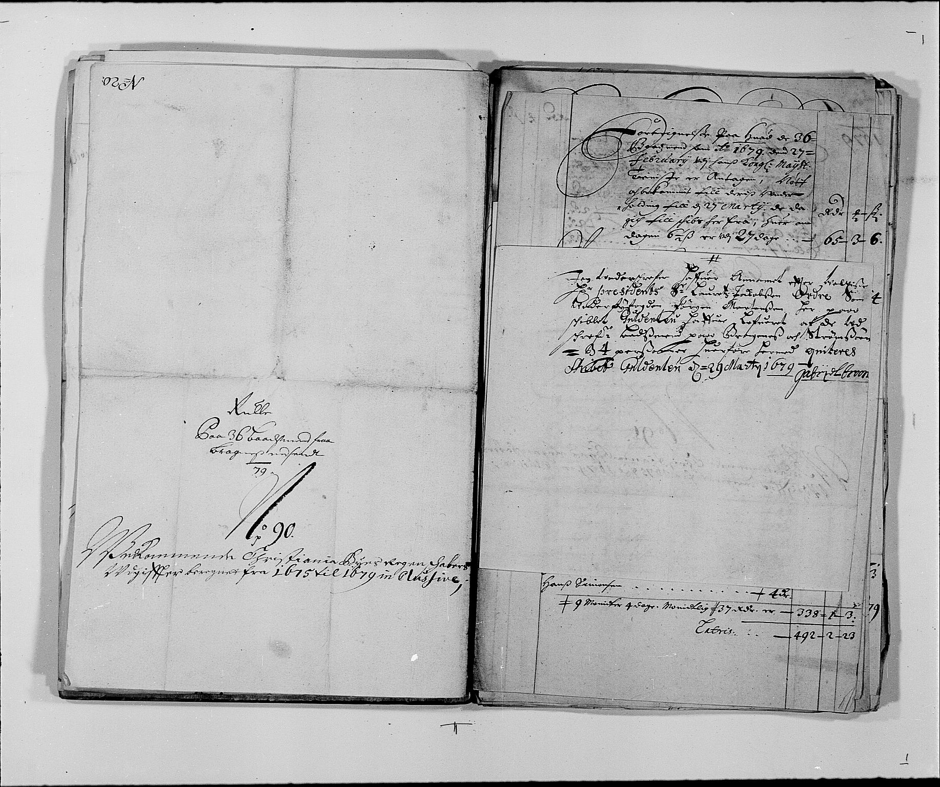 Rentekammeret inntil 1814, Reviderte regnskaper, Byregnskaper, AV/RA-EA-4066/R/Re/L0058: [E3] Kontribusjonsregnskap (med Bragernes og Strømsø), 1675-1679, p. 319