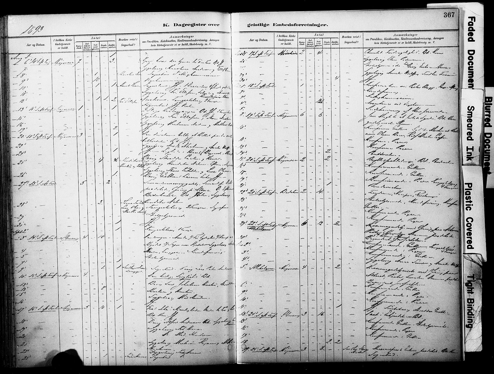 Horten kirkebøker, AV/SAKO-A-348/F/Fa/L0004: Parish register (official) no. 4, 1888-1895, p. 367