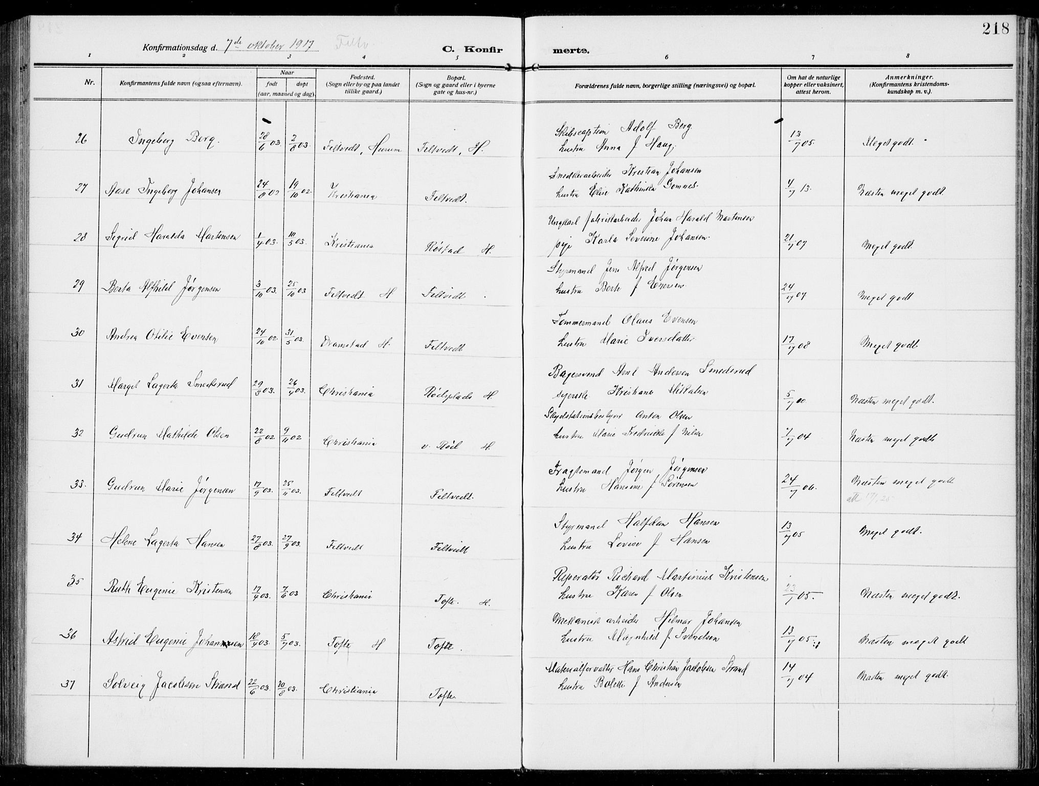 Hurum kirkebøker, SAKO/A-229/F/Fa/L0016: Parish register (official) no. 16, 1899-1918, p. 218
