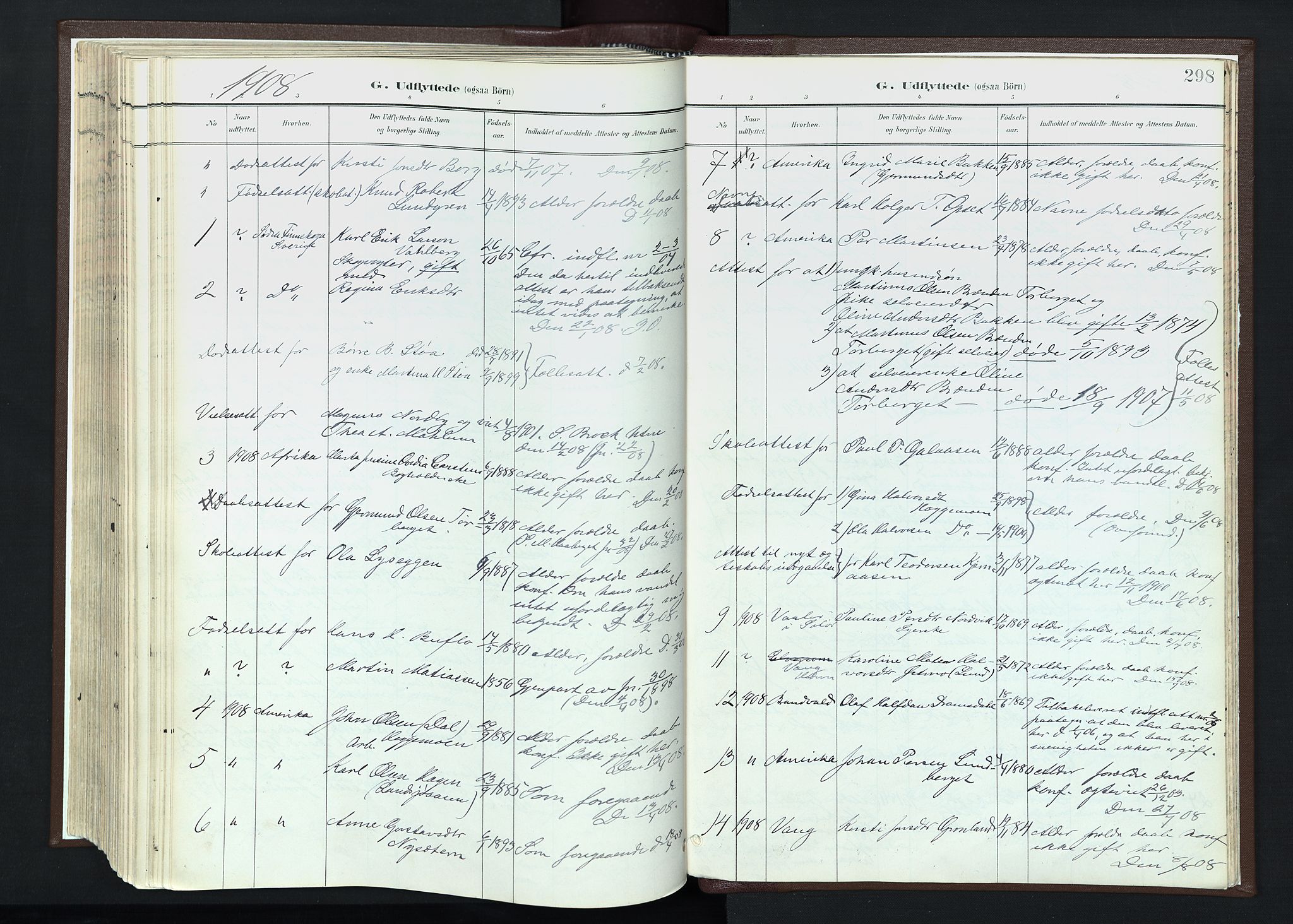 Trysil prestekontor, SAH/PREST-046/H/Ha/Haa/L0013: Parish register (official) no. 13, 1898-1911, p. 298