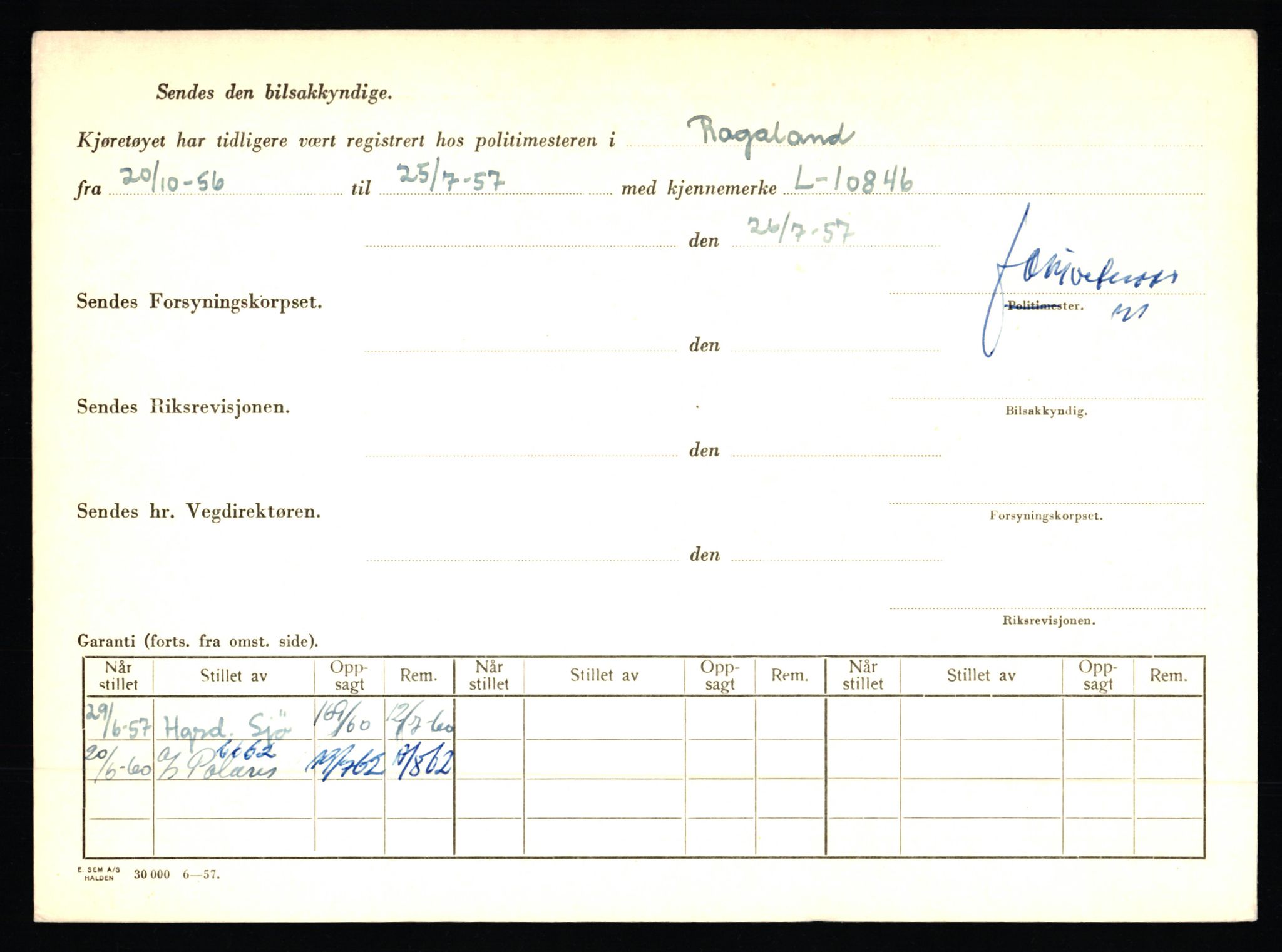 Stavanger trafikkstasjon, AV/SAST-A-101942/0/F/L0002: L-350 - L-699, 1930-1971, p. 1542