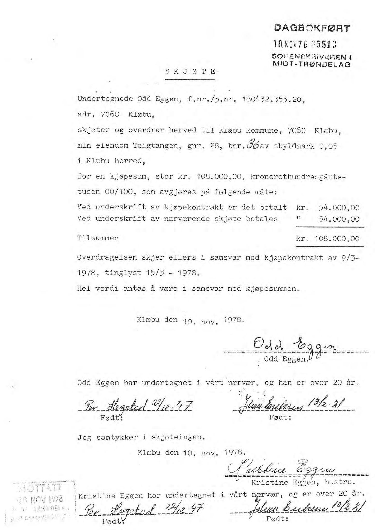 Klæbu Kommune, TRKO/KK/02-FS/L008: Formannsskapet - Møtedokumenter, 2015, p. 1937