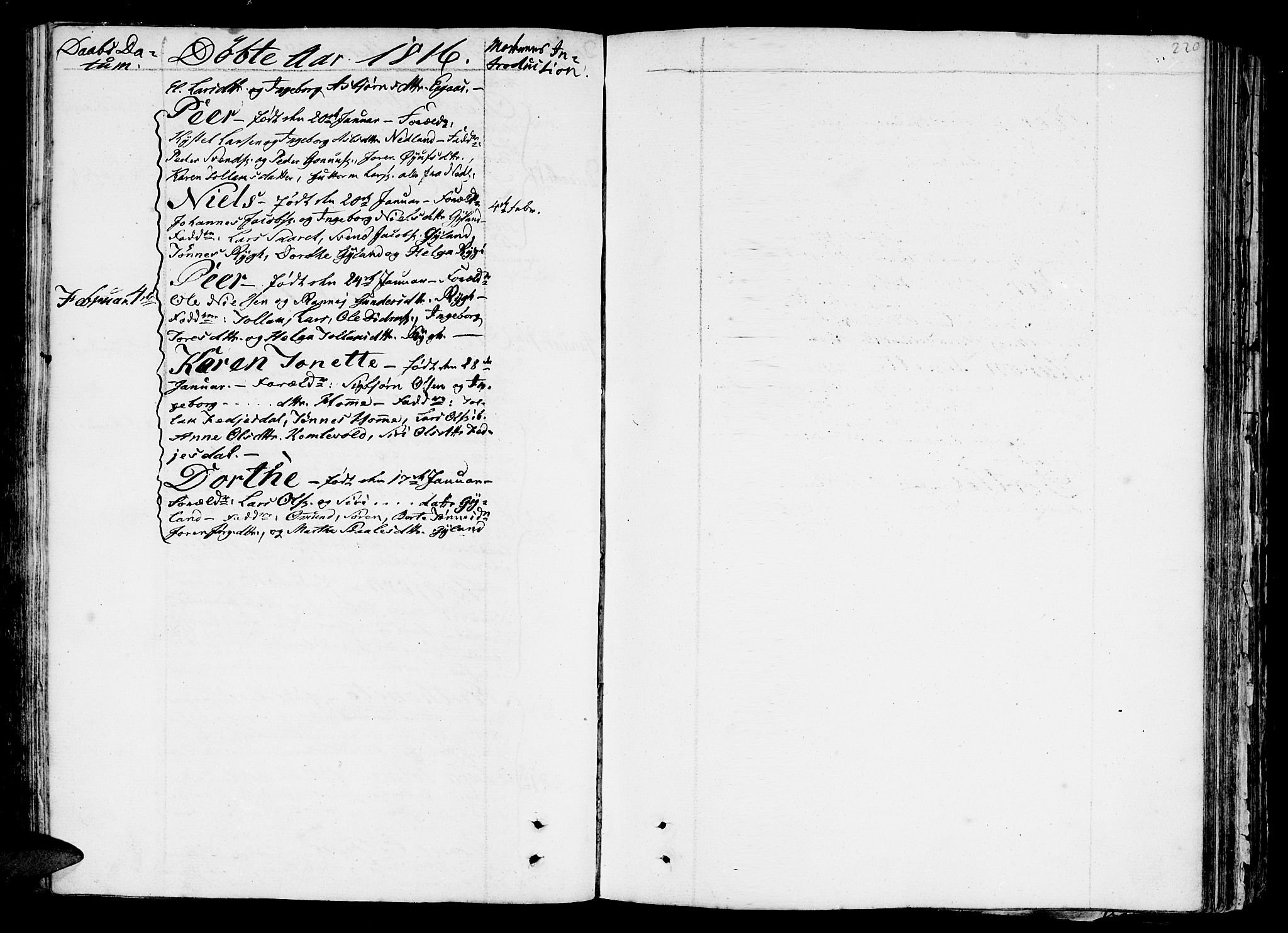 Bakke sokneprestkontor, AV/SAK-1111-0002/F/Fa/Faa/L0002: Parish register (official) no. A 2, 1780-1816, p. 220