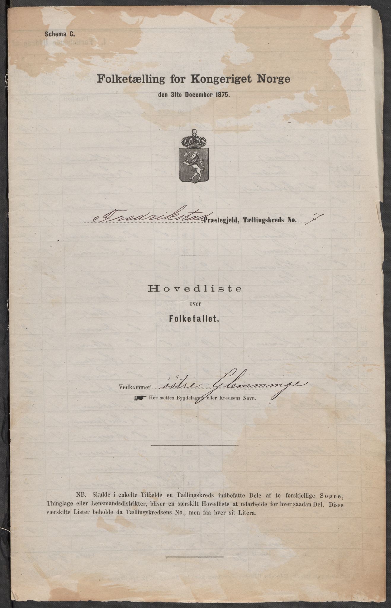 RA, 1875 census for 0132L Fredrikstad/Glemmen, 1875, p. 28