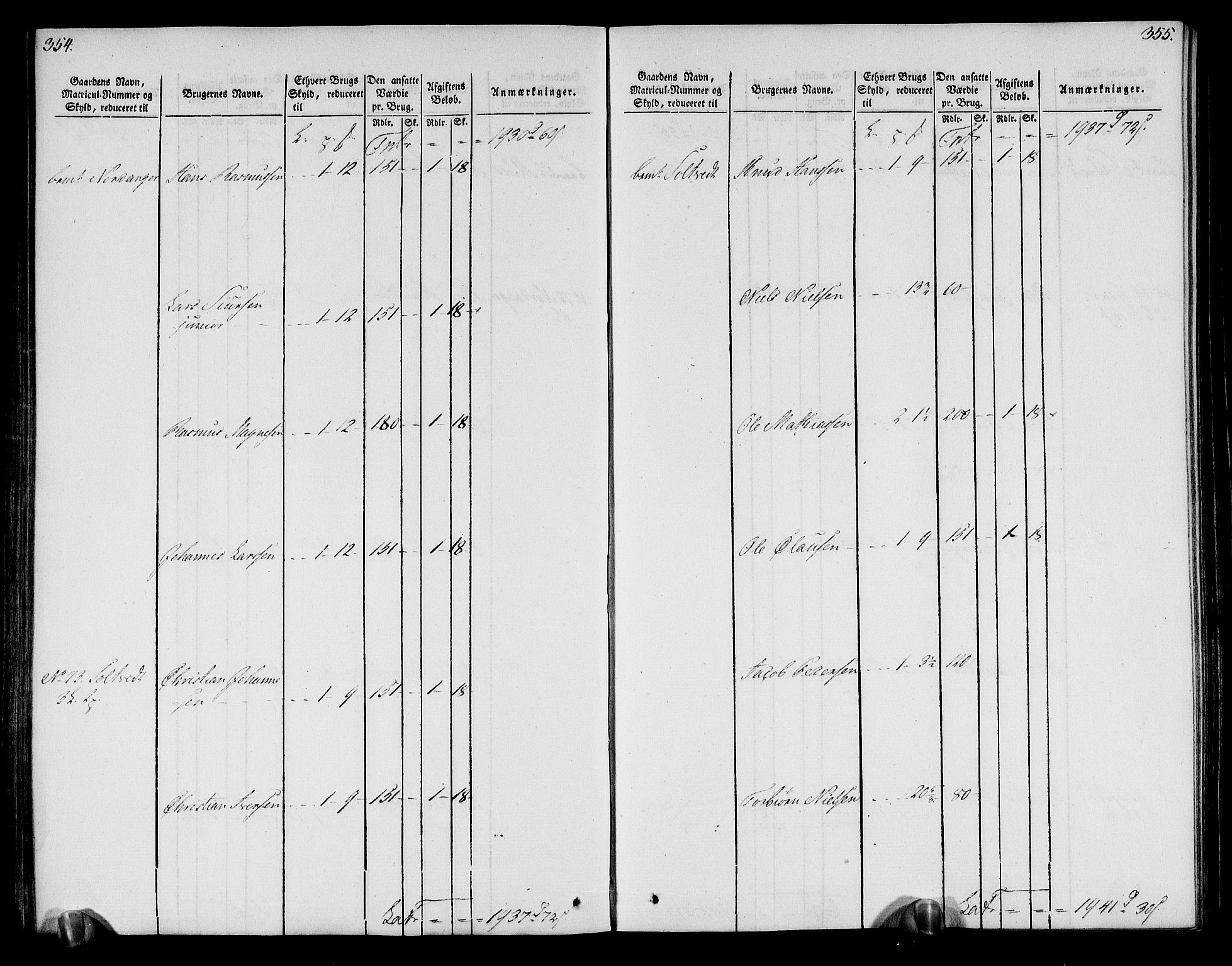 Rentekammeret inntil 1814, Realistisk ordnet avdeling, AV/RA-EA-4070/N/Ne/Nea/L0113: Nordhordland og Voss fogderi. Oppebørselsregister, 1803-1804, p. 184