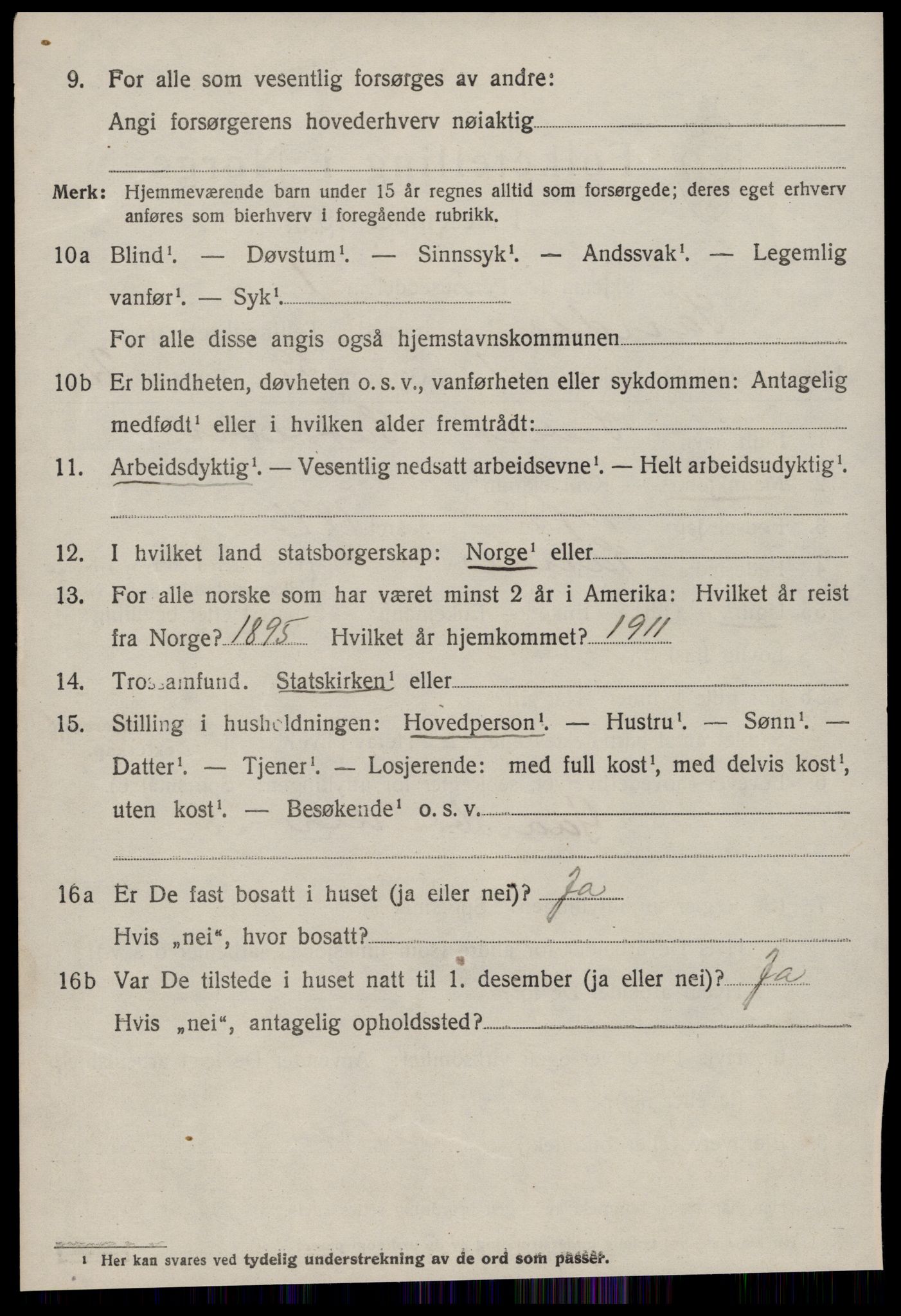 SAT, 1920 census for Sande (MR), 1920, p. 3527