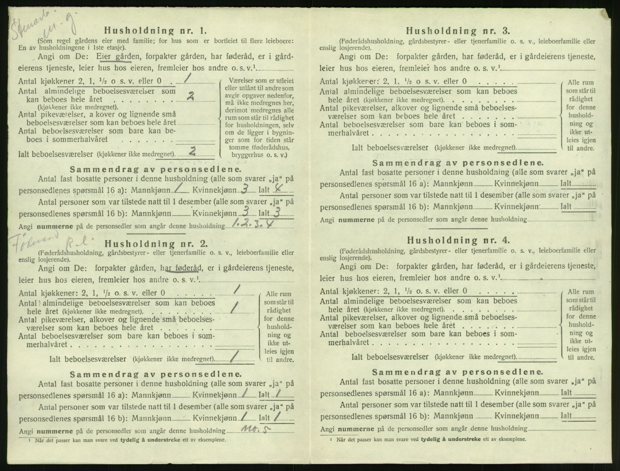 SAT, 1920 census for Borgund, 1920, p. 551