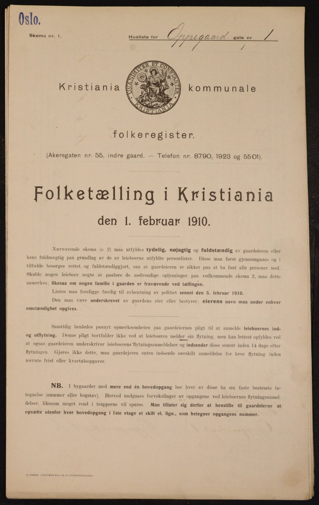 OBA, Municipal Census 1910 for Kristiania, 1910, p. 72935