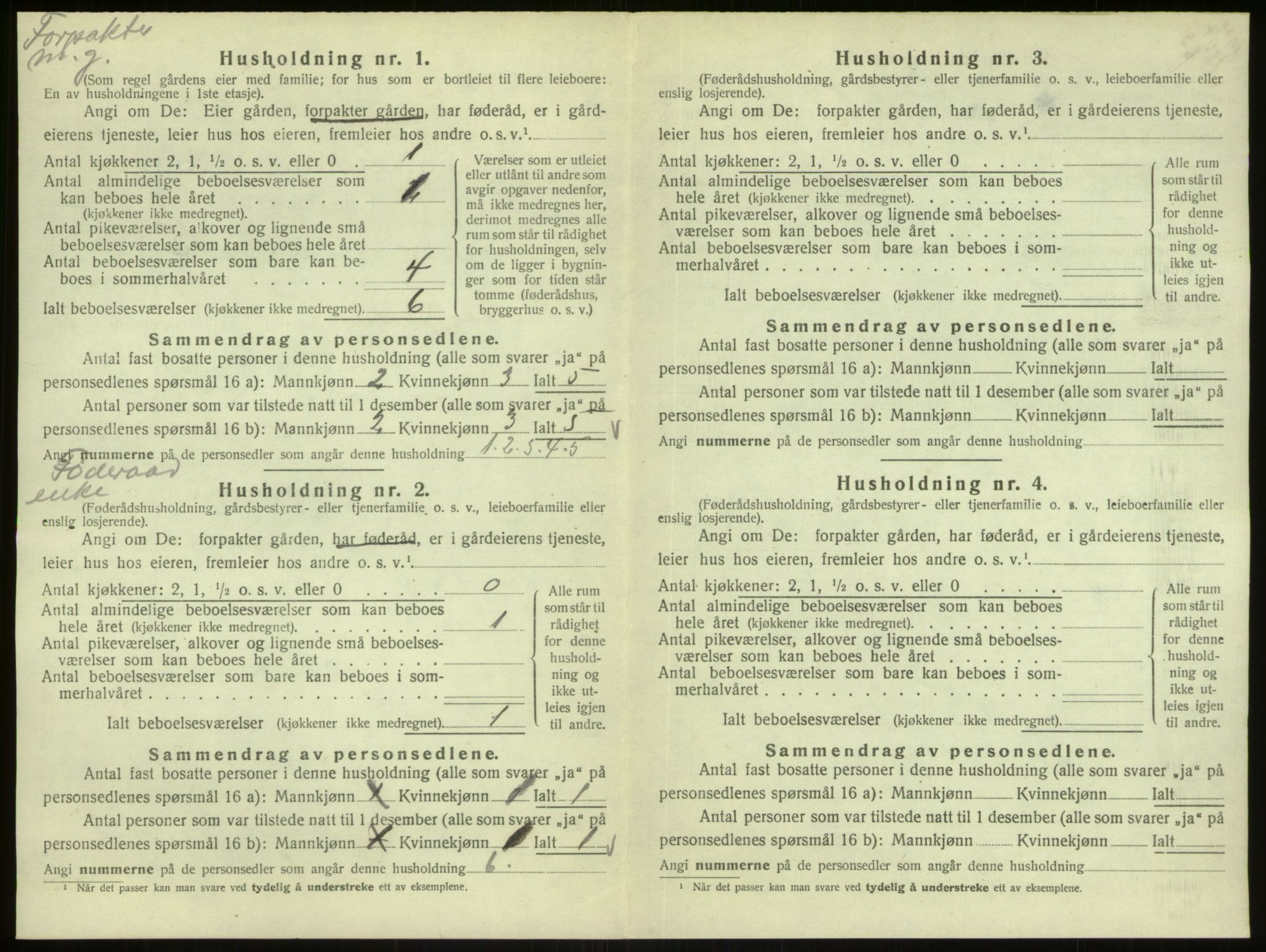 SAB, 1920 census for Masfjorden, 1920, p. 669