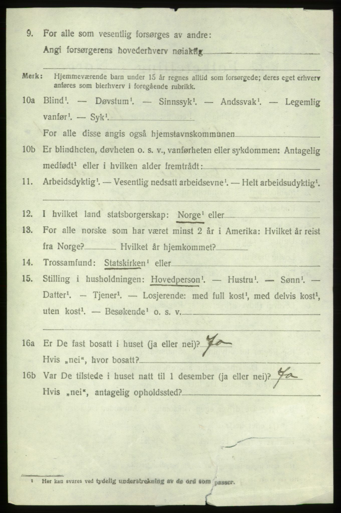 SAB, 1920 census for Fitjar, 1920, p. 1571