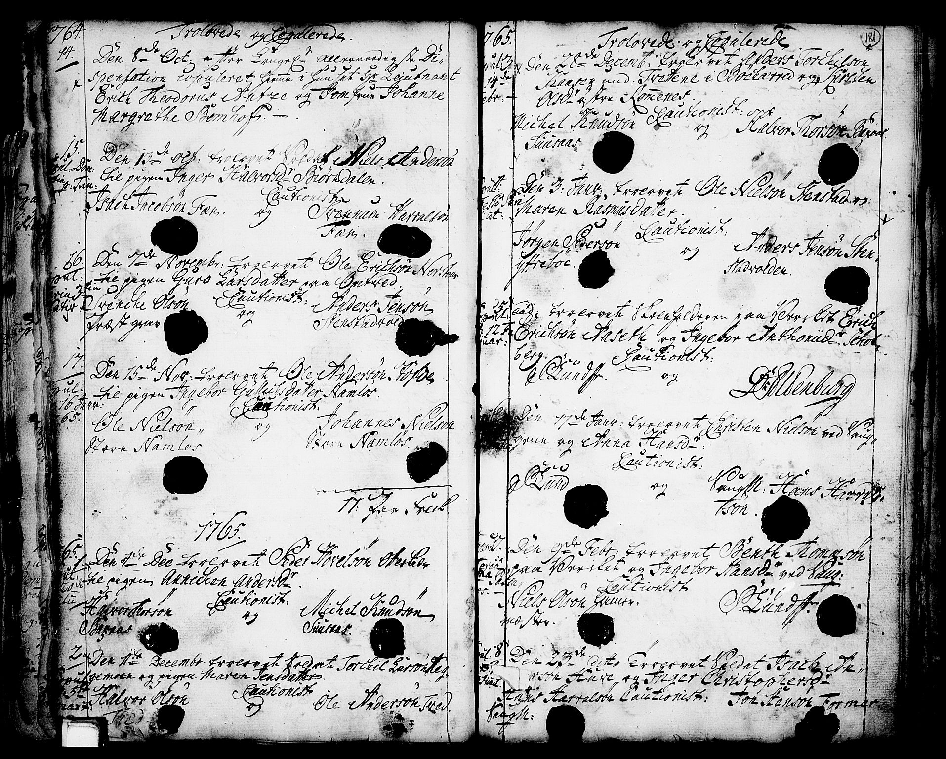 Holla kirkebøker, SAKO/A-272/F/Fa/L0001: Parish register (official) no. 1, 1717-1779, p. 181