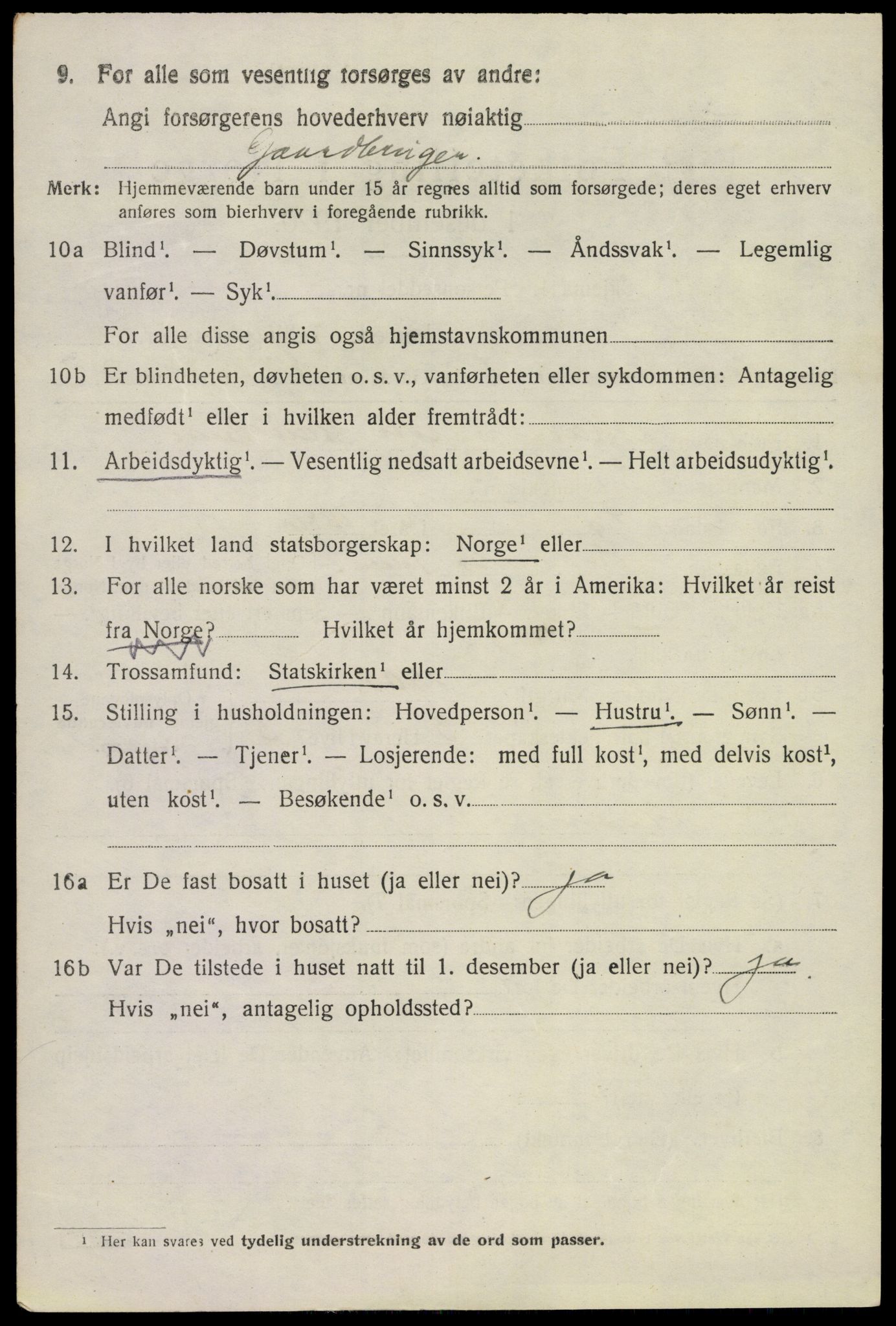 SAKO, 1920 census for Bø (Telemark), 1920, p. 5765