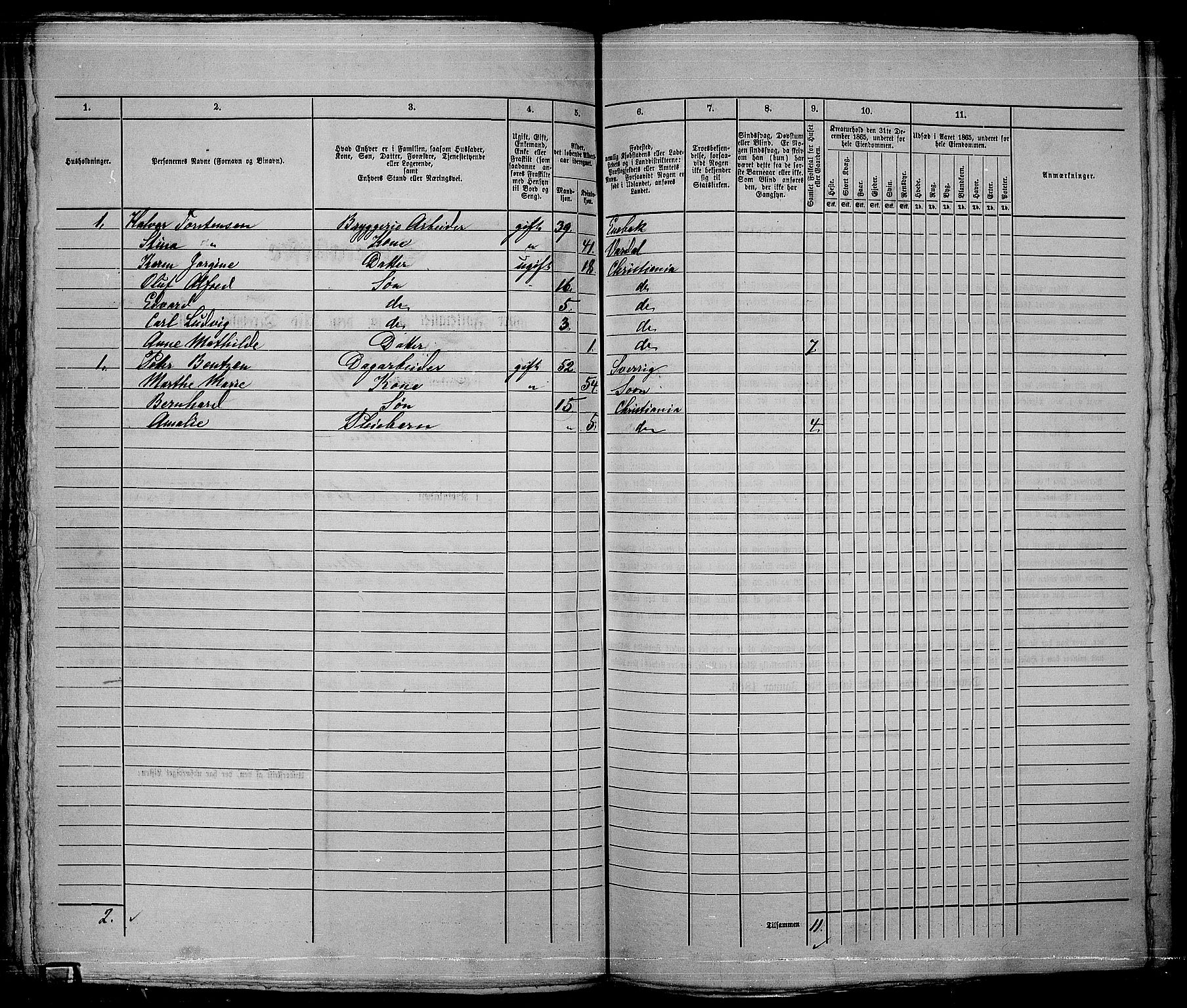 RA, 1865 census for Kristiania, 1865, p. 4562