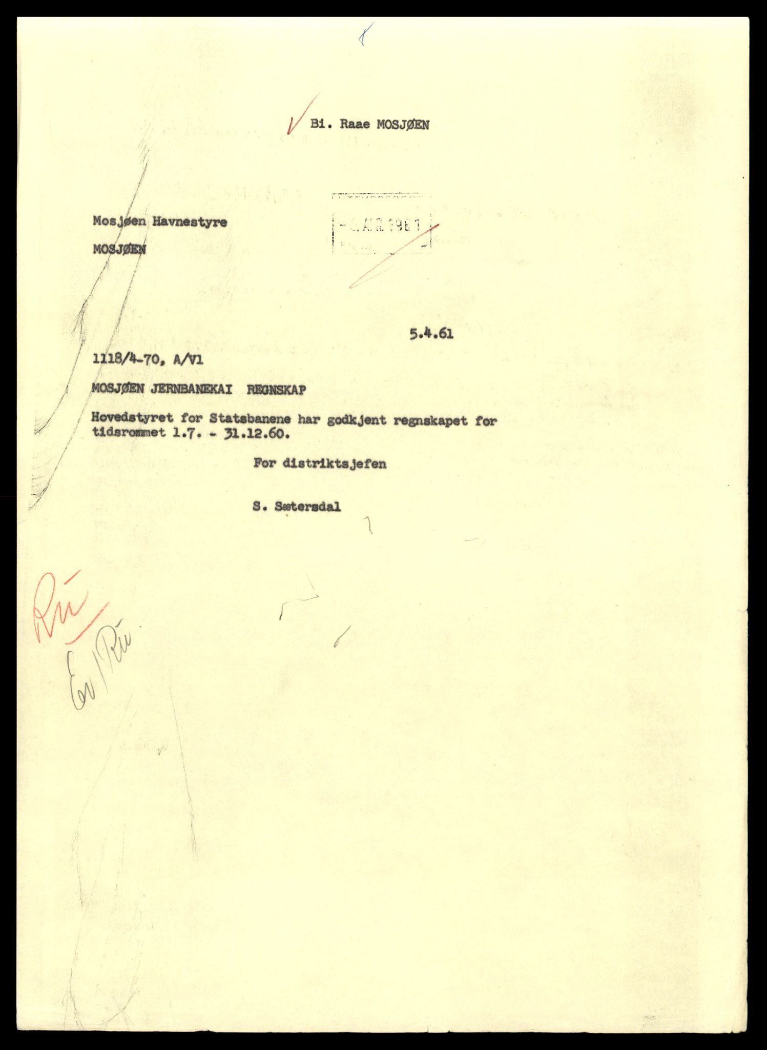 Norges statsbaner (NSB) - Trondheim distrikt, AV/SAT-A-6436/0002/Dd/L0817: --, 1953-1980, p. 333