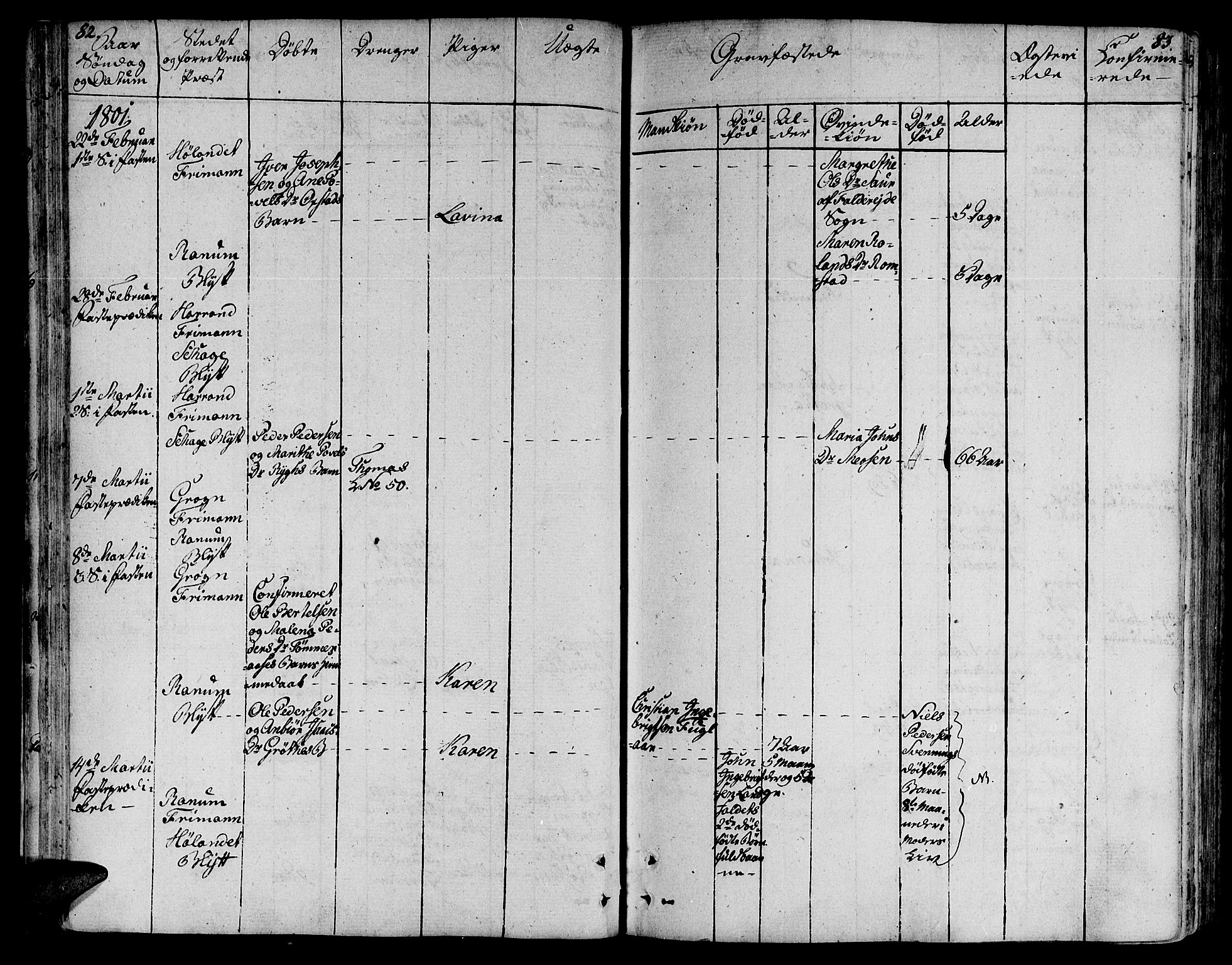 Ministerialprotokoller, klokkerbøker og fødselsregistre - Nord-Trøndelag, AV/SAT-A-1458/764/L0545: Parish register (official) no. 764A05, 1799-1816, p. 82-83