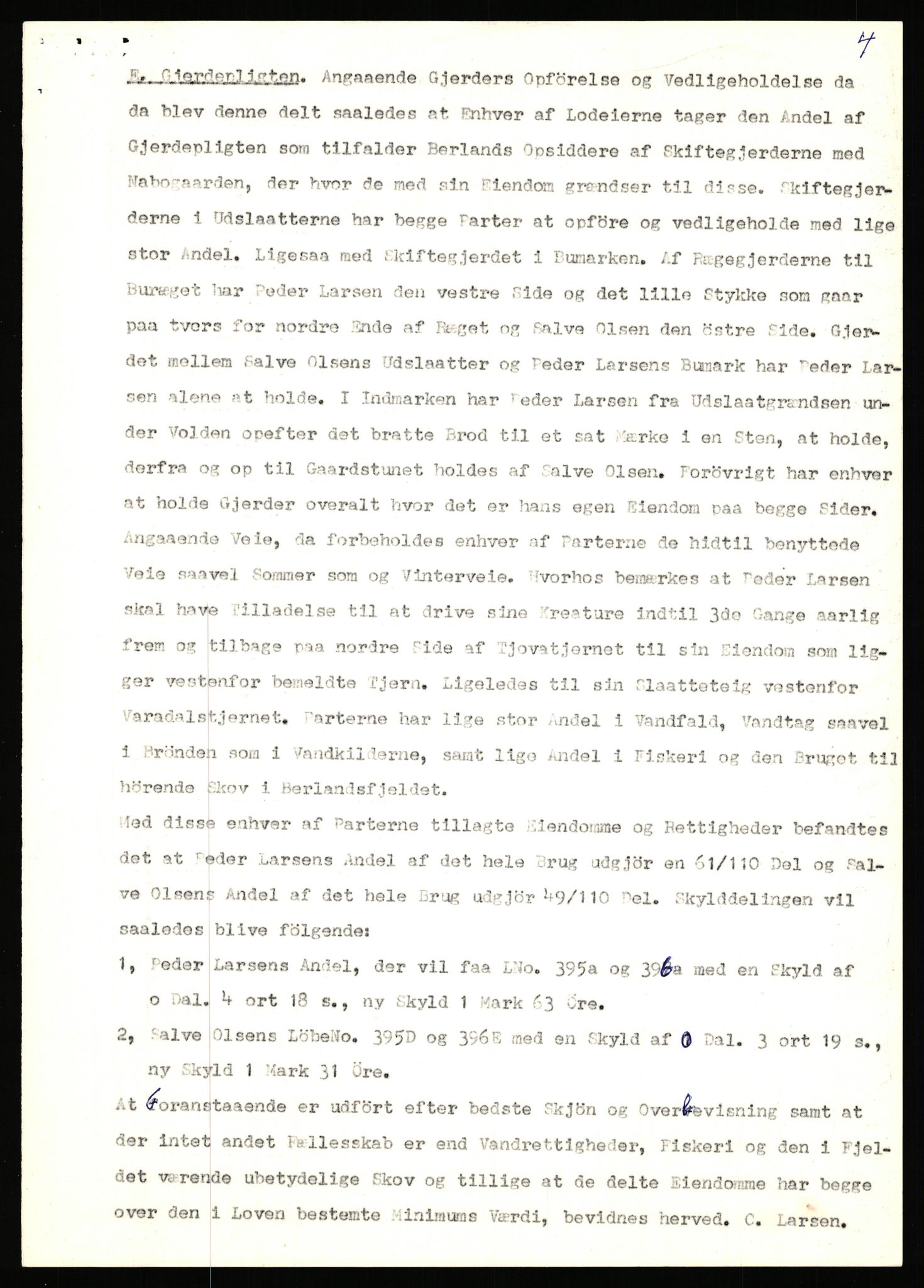 Statsarkivet i Stavanger, AV/SAST-A-101971/03/Y/Yj/L0013: Avskrifter sortert etter gårdsnavn: Bæreim - Dalen, 1750-1930, p. 43