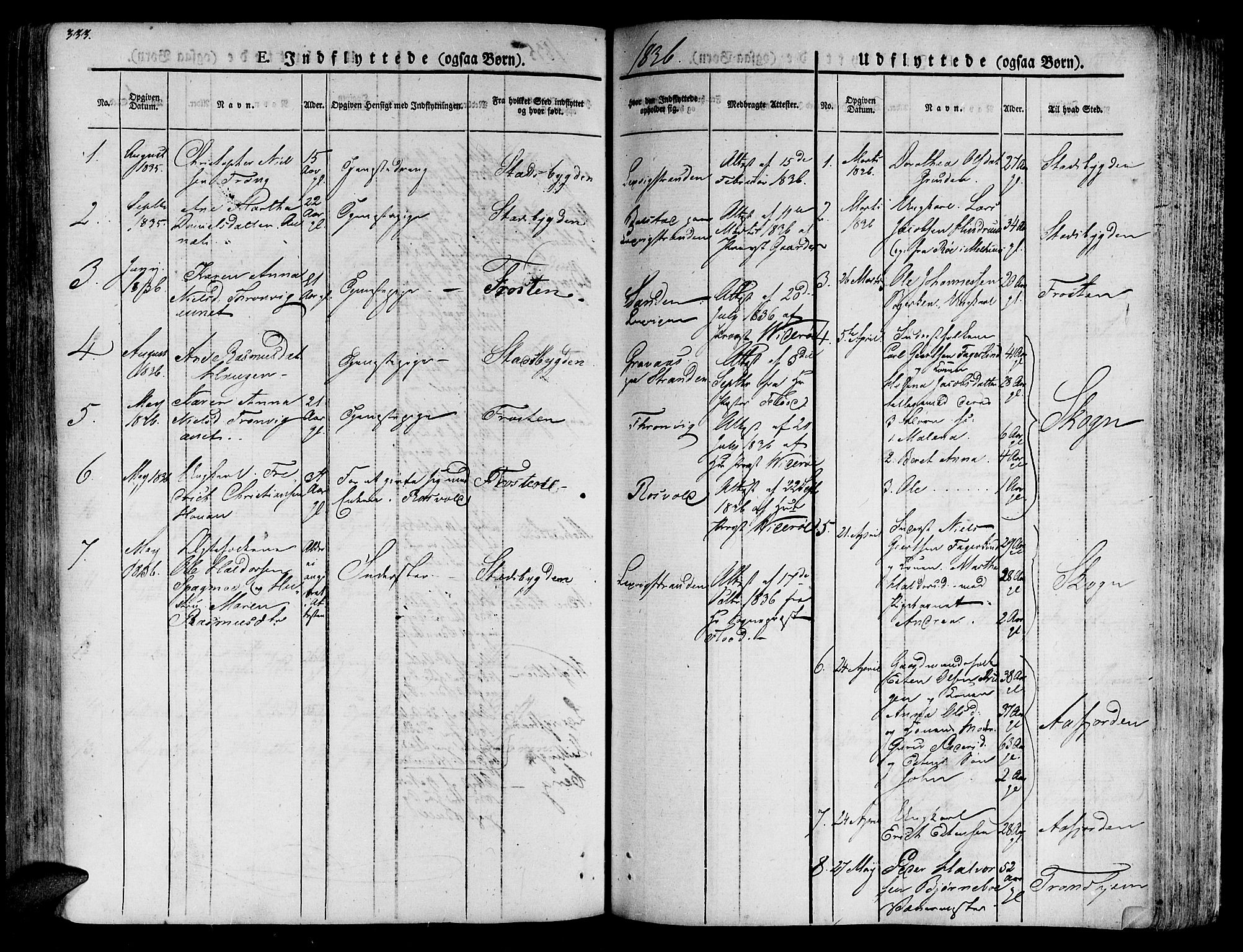 Ministerialprotokoller, klokkerbøker og fødselsregistre - Nord-Trøndelag, SAT/A-1458/701/L0006: Parish register (official) no. 701A06, 1825-1841, p. 333