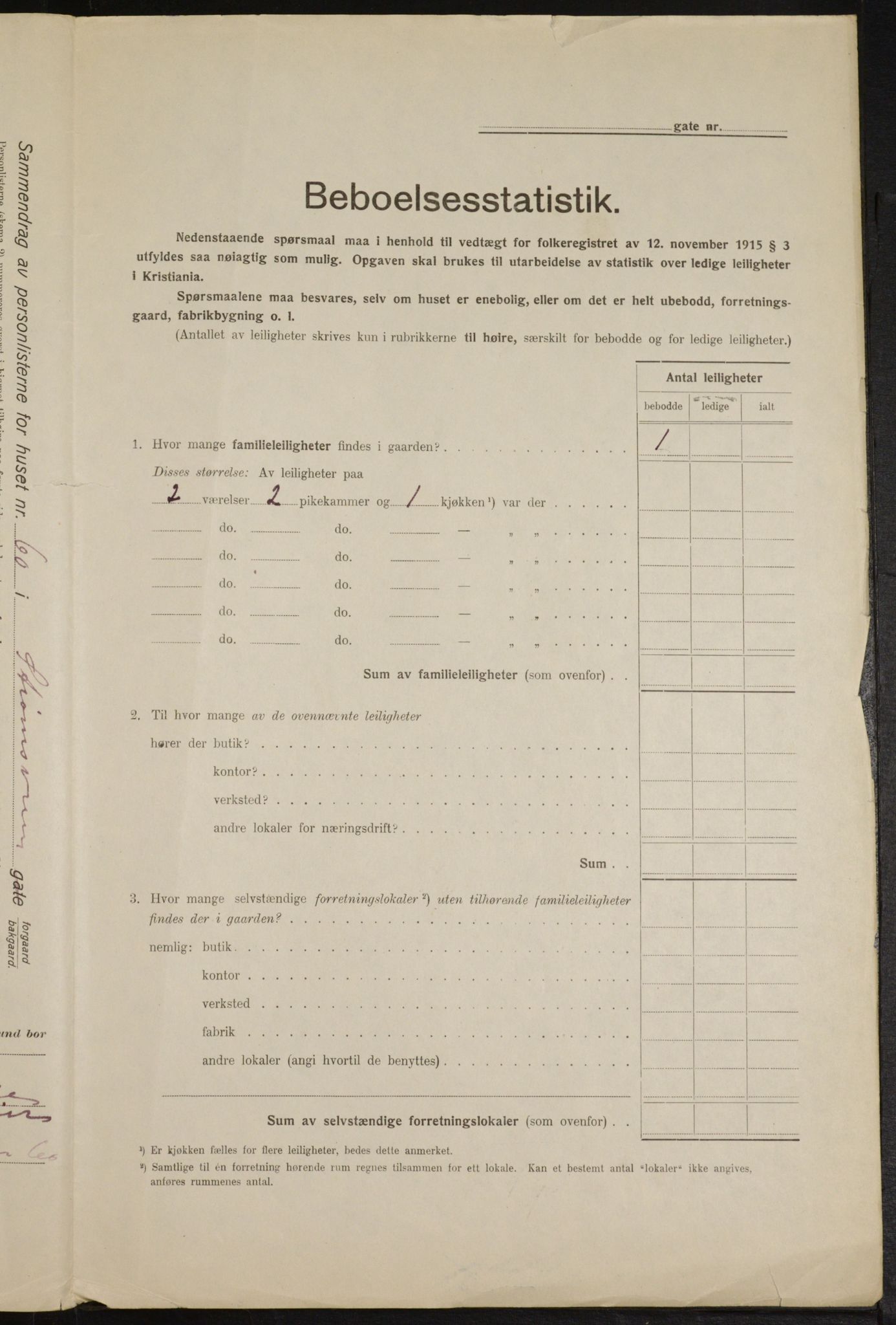 OBA, Municipal Census 1916 for Kristiania, 1916, p. 107202