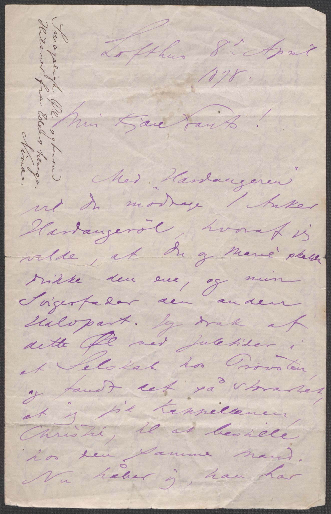 Beyer, Frants, AV/RA-PA-0132/F/L0001: Brev fra Edvard Grieg til Frantz Beyer og "En del optegnelser som kan tjene til kommentar til brevene" av Marie Beyer, 1872-1907, p. 55