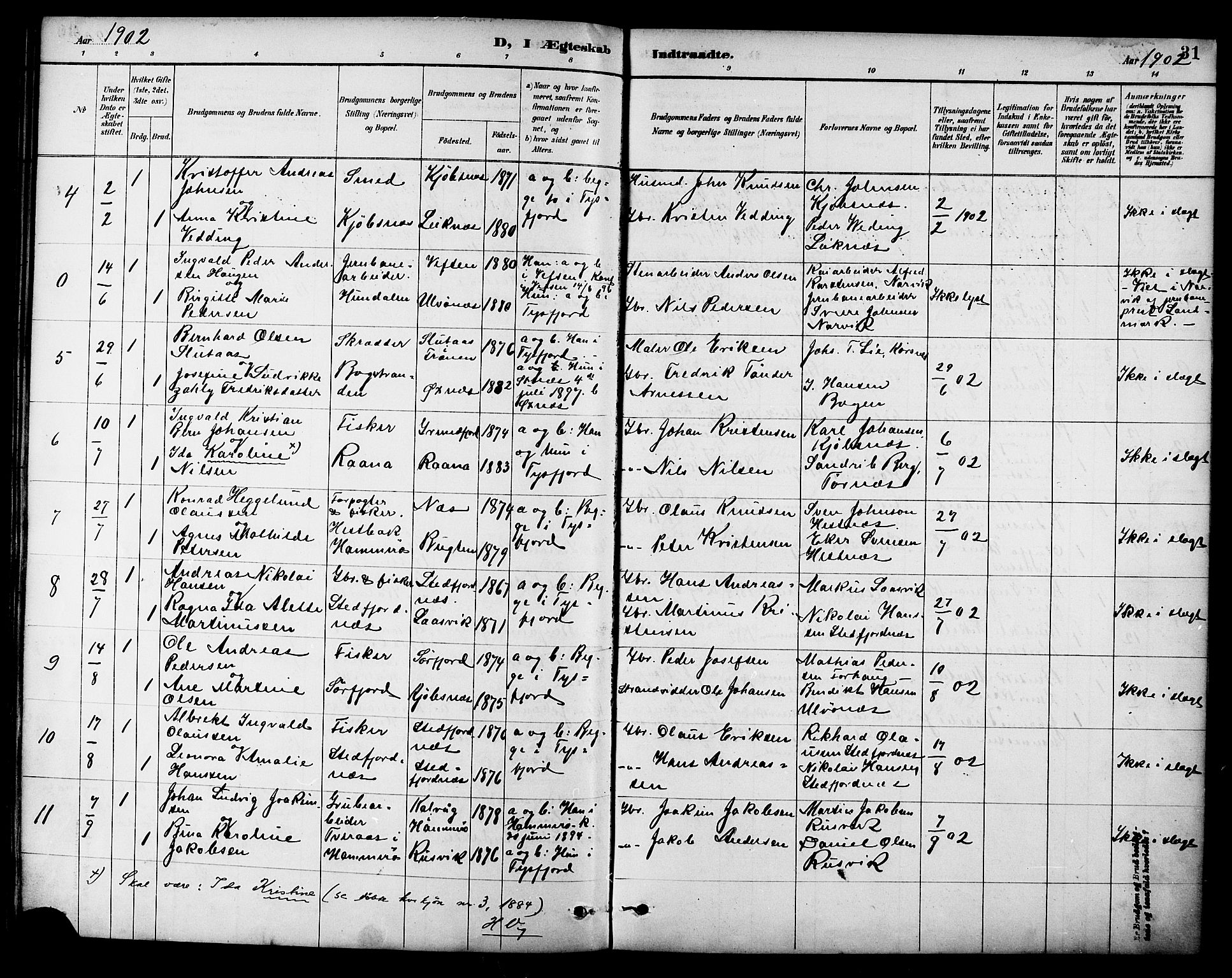 Ministerialprotokoller, klokkerbøker og fødselsregistre - Nordland, AV/SAT-A-1459/861/L0870: Parish register (official) no. 861A05, 1889-1903, p. 31