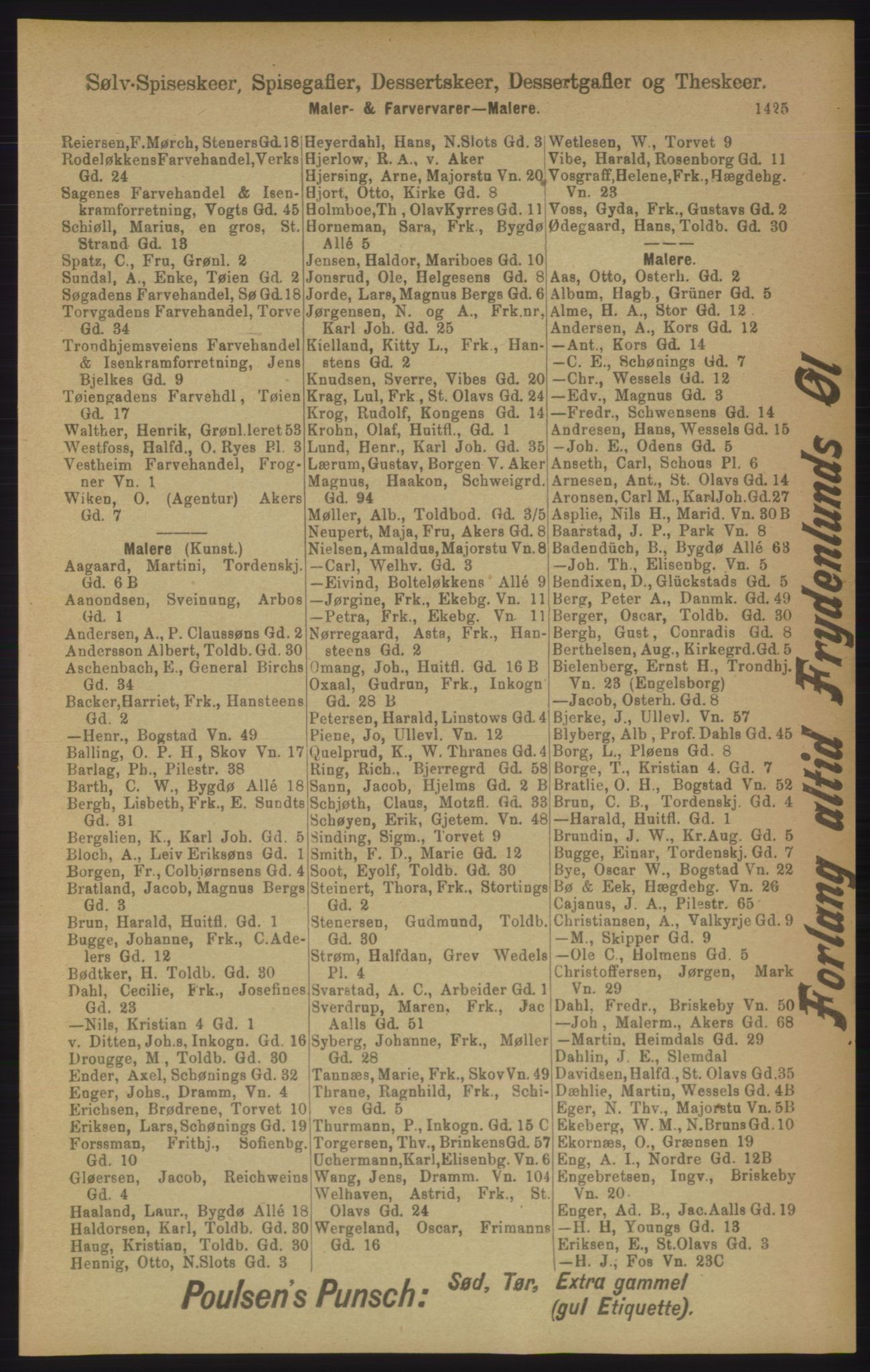 Kristiania/Oslo adressebok, PUBL/-, 1906, p. 1425