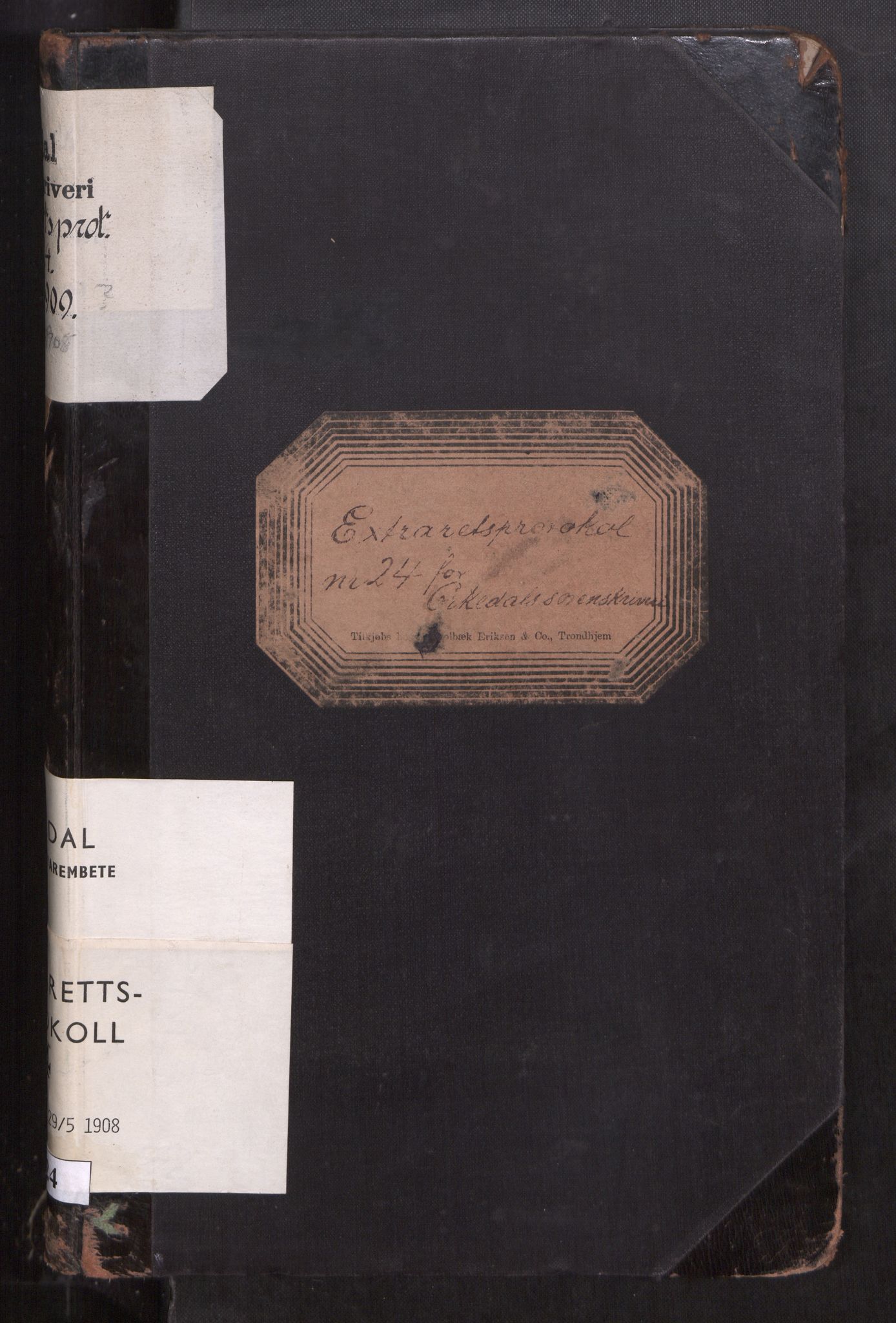 Orkdal sorenskriveri, SAT/A-4169/1/1/1B/L0024: Ekstrarettsprotokoll, 1901-1908