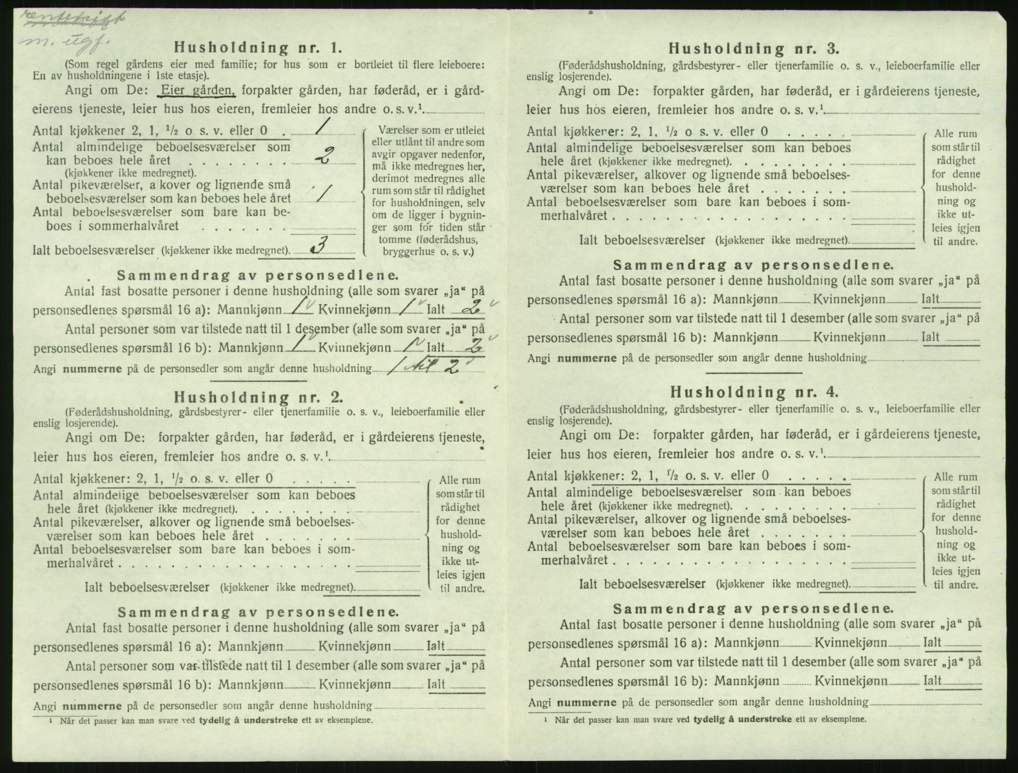 SAK, 1920 census for Eide, 1920, p. 173