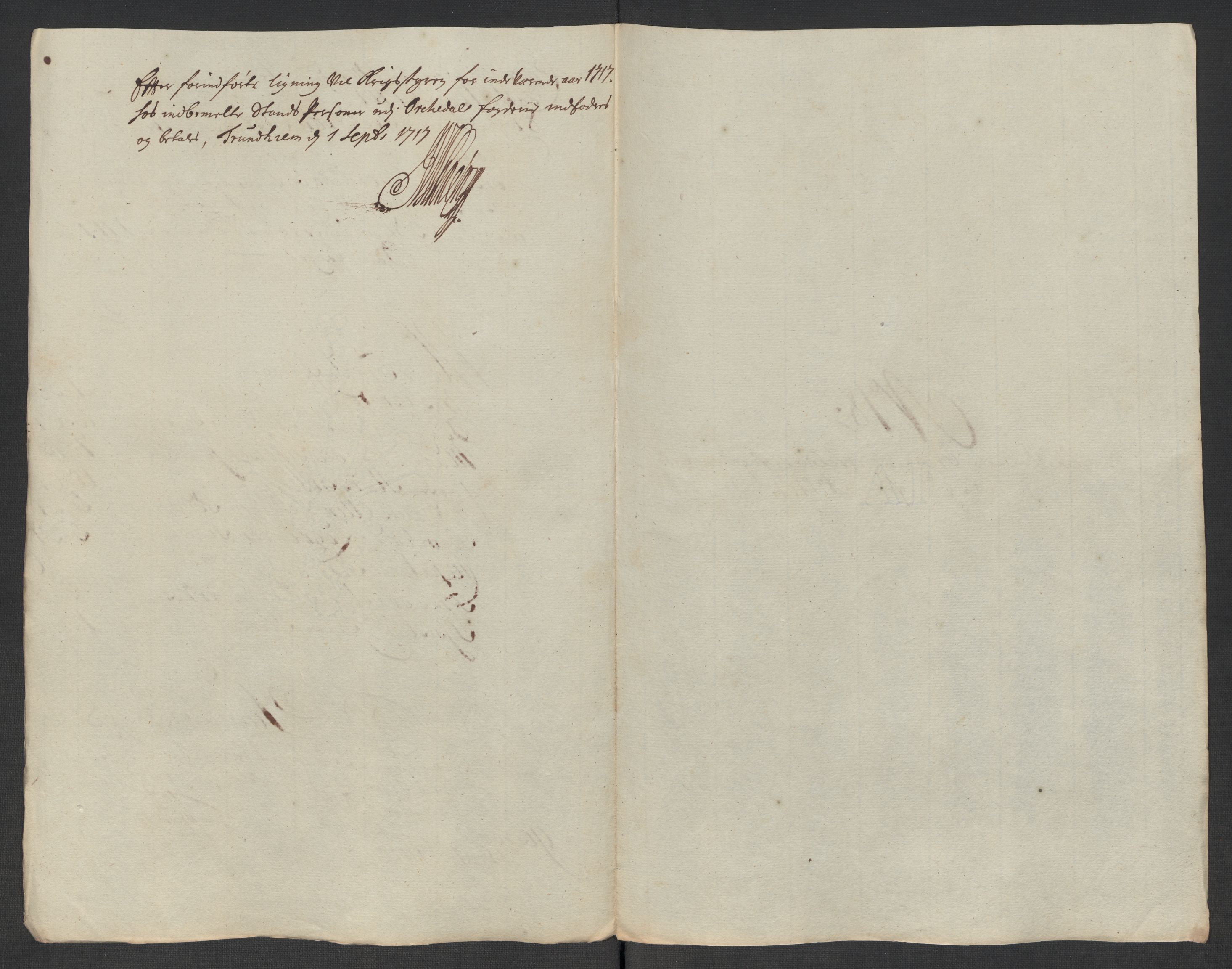 Rentekammeret inntil 1814, Reviderte regnskaper, Fogderegnskap, RA/EA-4092/R60/L3969: Fogderegnskap Orkdal og Gauldal, 1717, p. 196