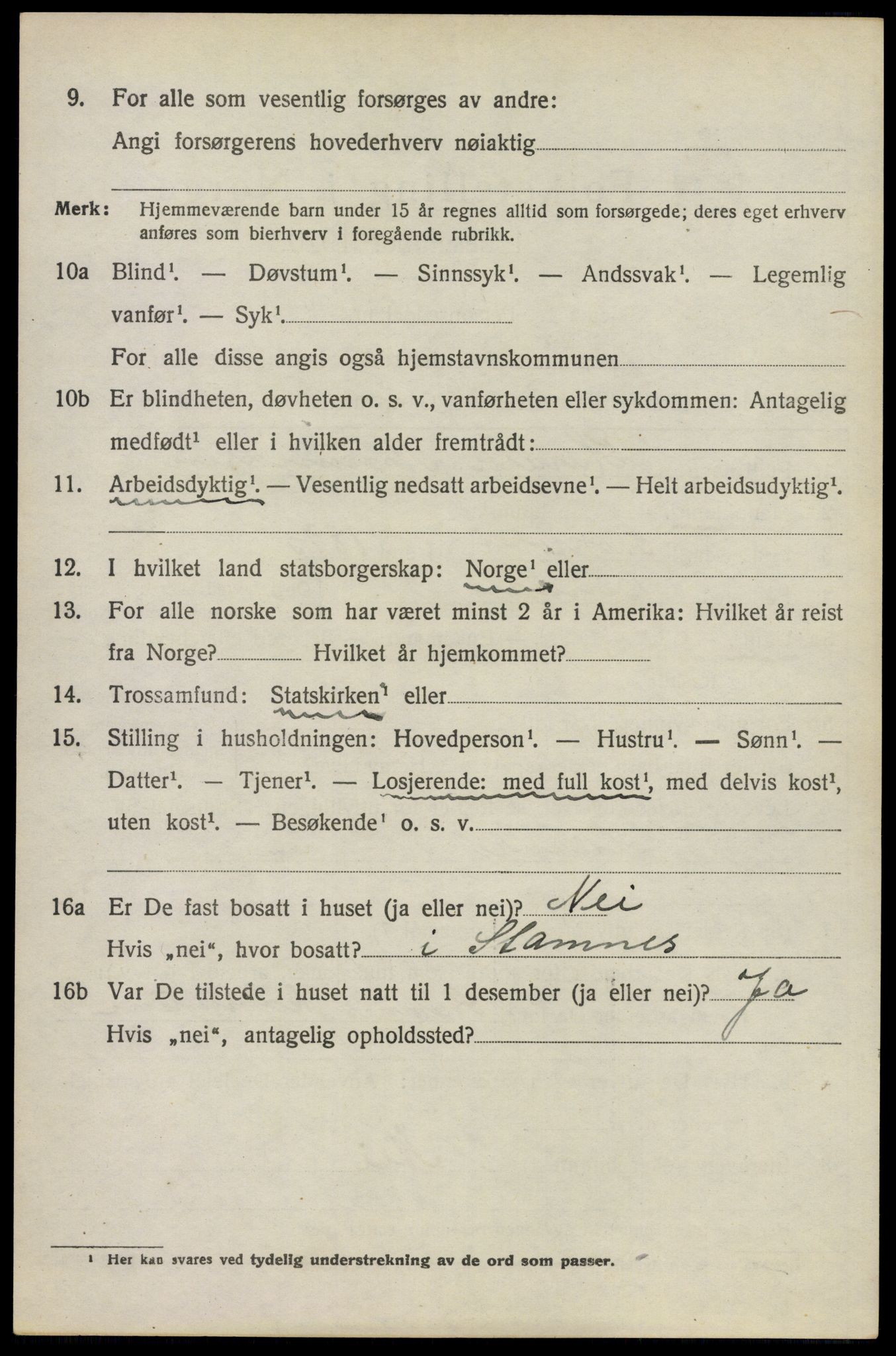 SAO, 1920 census for Asker, 1920, p. 8821