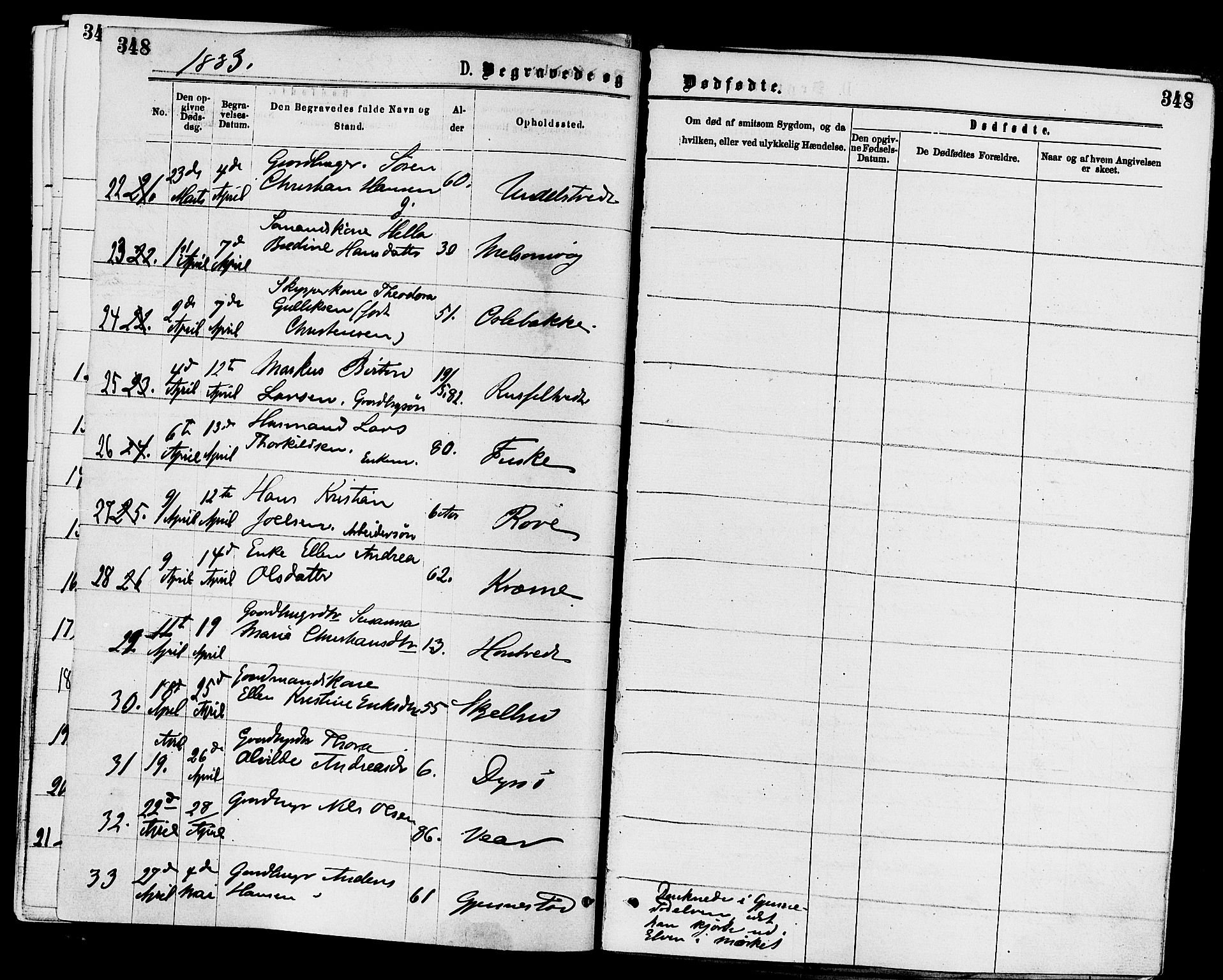 Stokke kirkebøker, AV/SAKO-A-320/F/Fa/L0009: Parish register (official) no. I 9, 1872-1883, p. 348