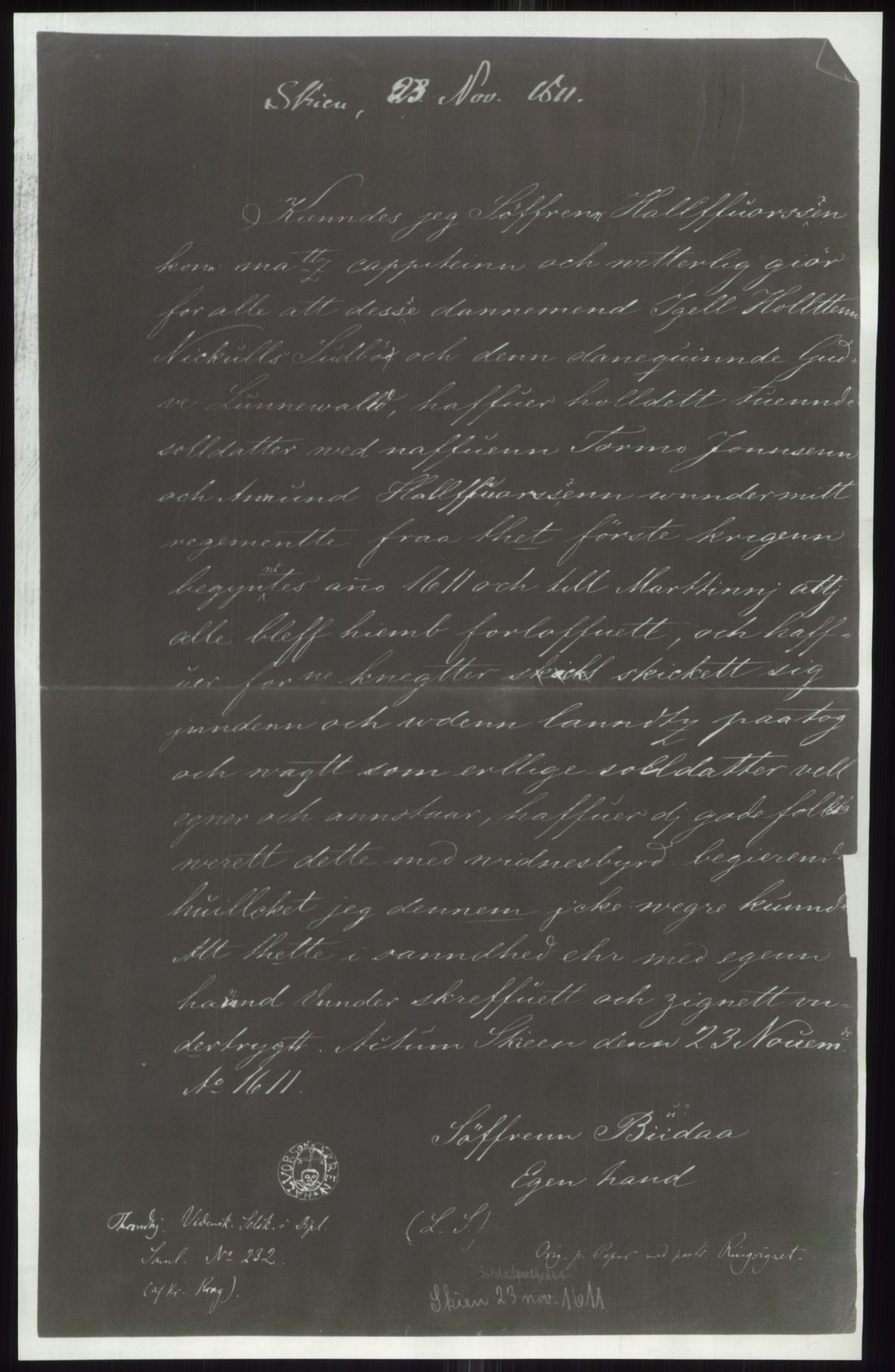 Samlinger til kildeutgivelse, Diplomavskriftsamlingen, AV/RA-EA-4053/H/Ha, p. 4011