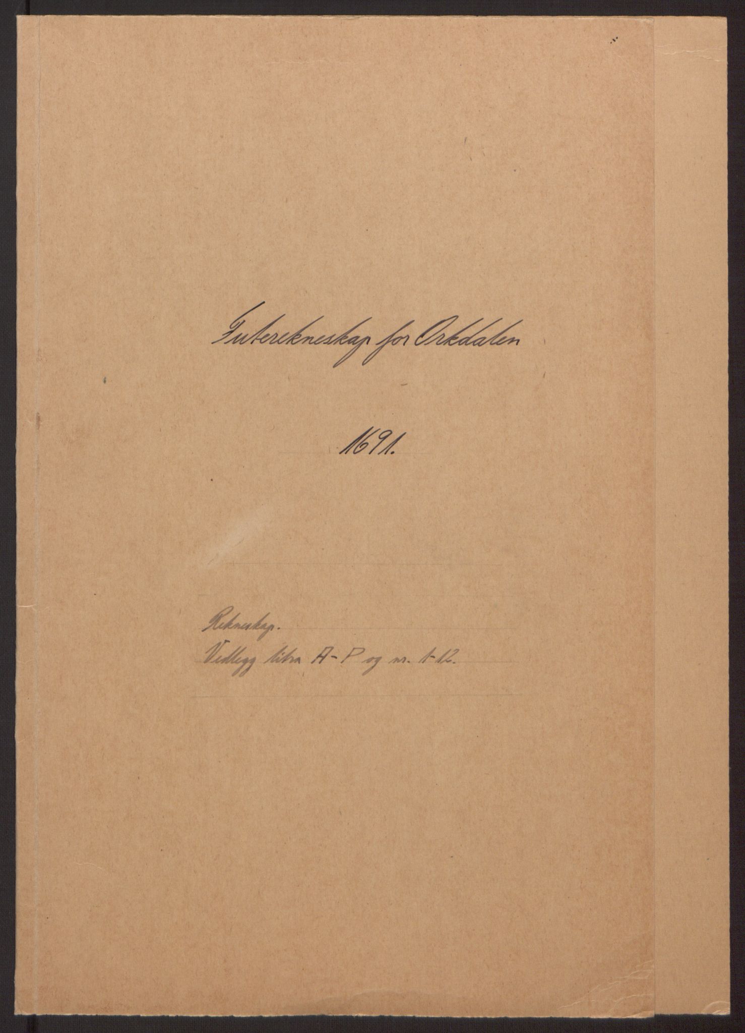 Rentekammeret inntil 1814, Reviderte regnskaper, Fogderegnskap, RA/EA-4092/R58/L3937: Fogderegnskap Orkdal, 1691-1692, p. 2