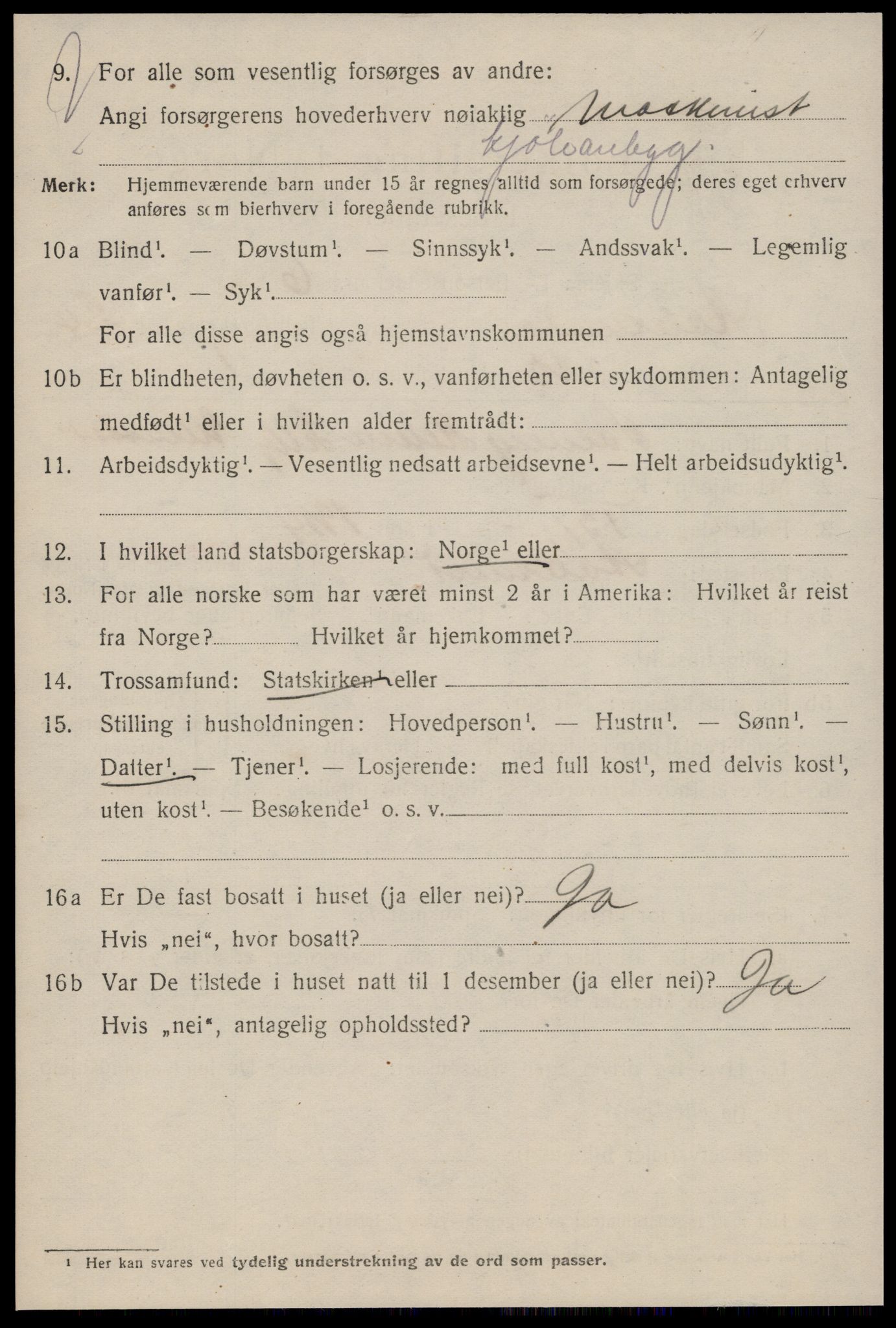 SAT, 1920 census for Ålesund, 1920, p. 43387