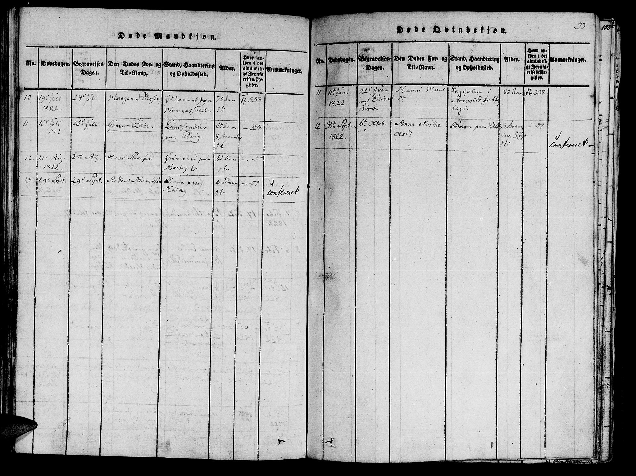 Ministerialprotokoller, klokkerbøker og fødselsregistre - Nord-Trøndelag, SAT/A-1458/741/L0387: Parish register (official) no. 741A03 /1, 1817-1822, p. 99