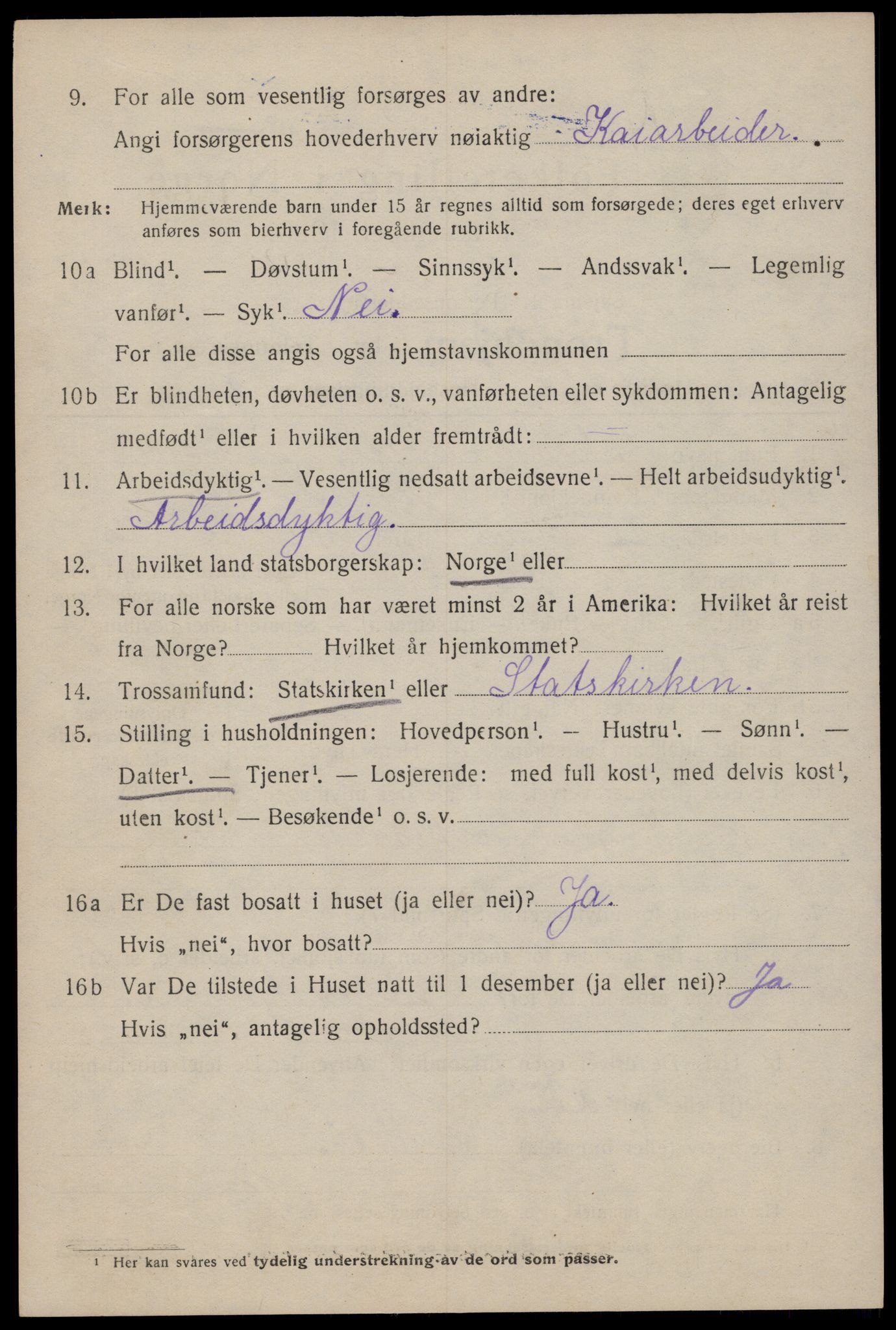 SAT, 1920 census for Trondheim, 1920, p. 45895