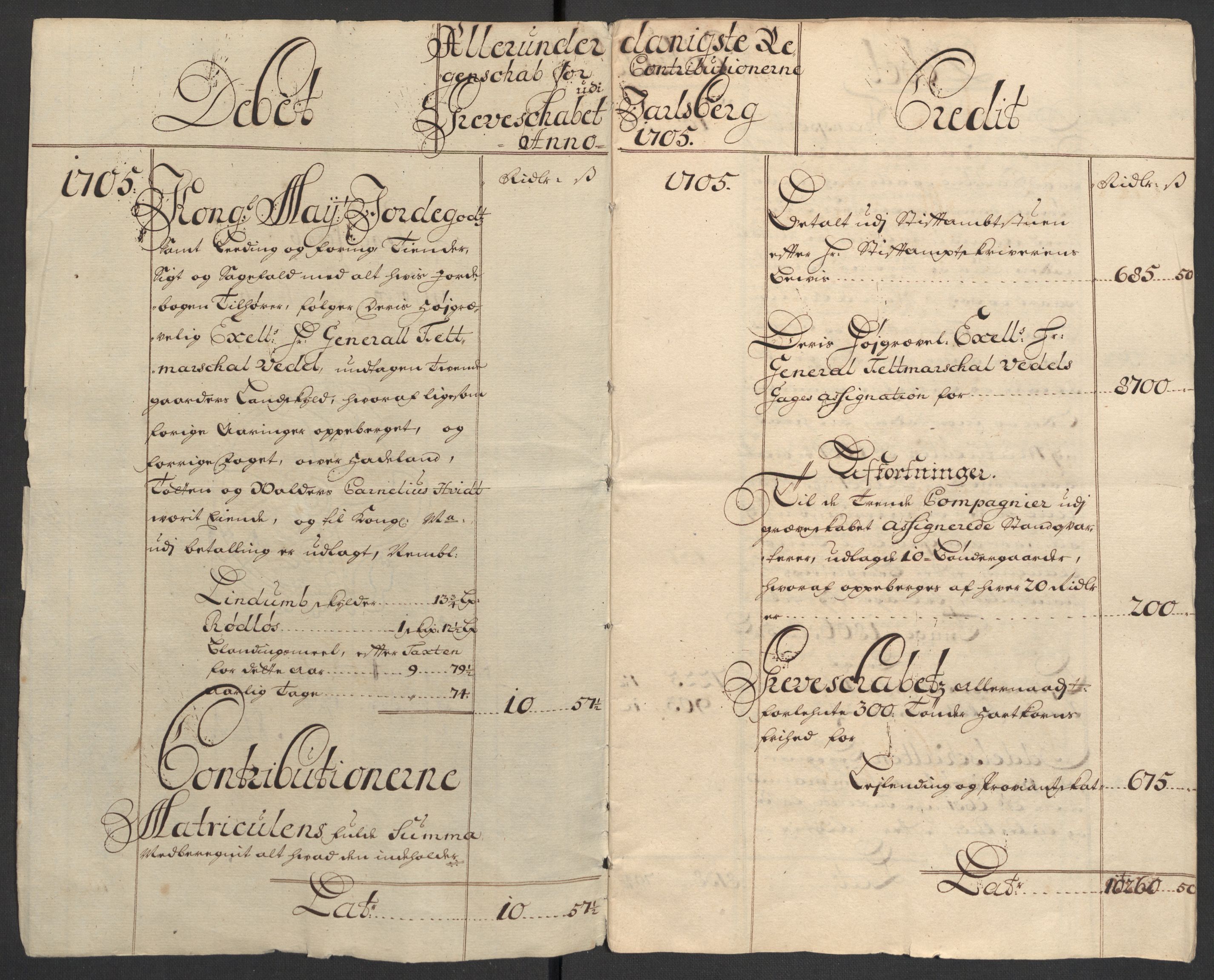 Rentekammeret inntil 1814, Reviderte regnskaper, Fogderegnskap, AV/RA-EA-4092/R32/L1871: Fogderegnskap Jarlsberg grevskap, 1703-1705, p. 395